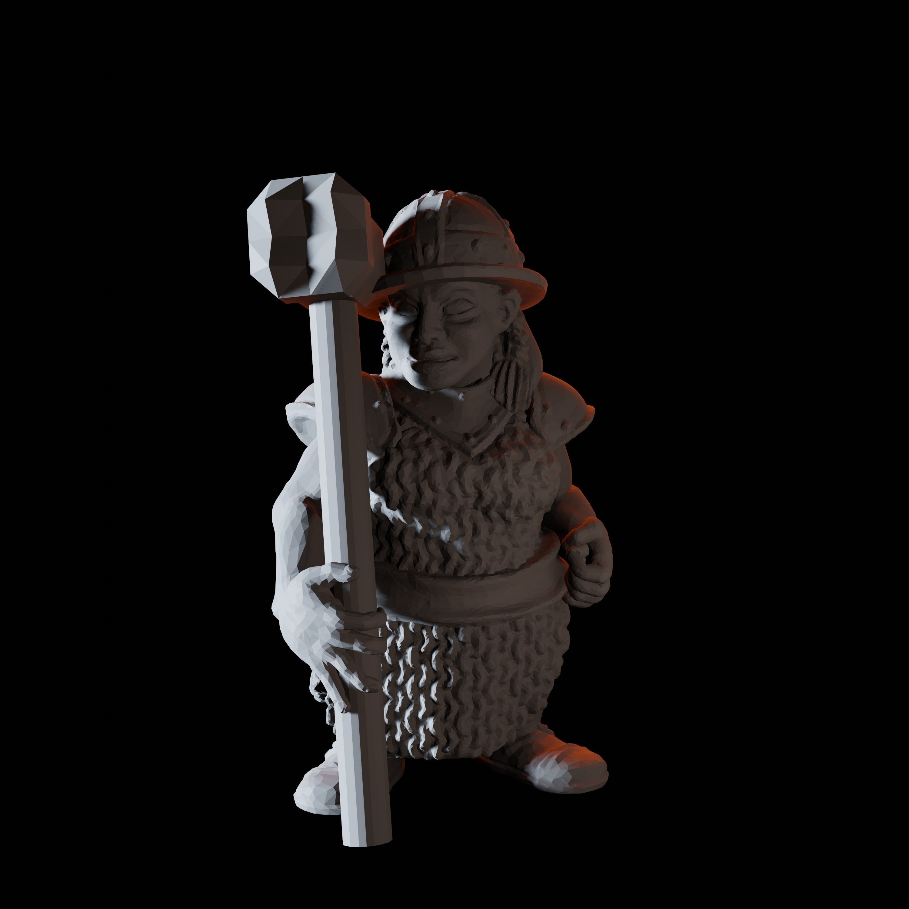 Sixteen Dwarf Hammer Warrior Miniatures for Dungeons and Dragons - Myth Forged