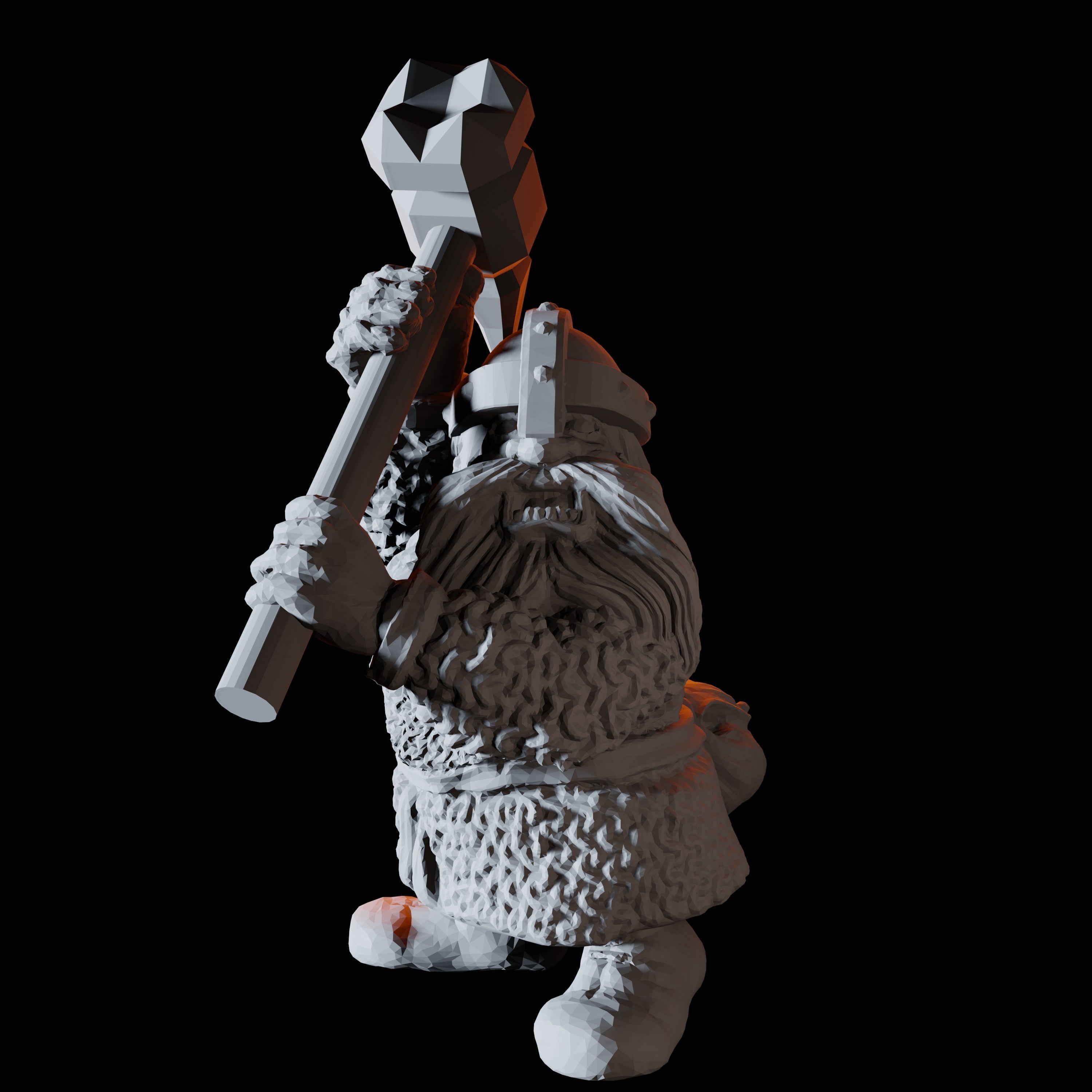 Sixteen Dwarf Hammer Warrior Miniatures for Dungeons and Dragons - Myth Forged