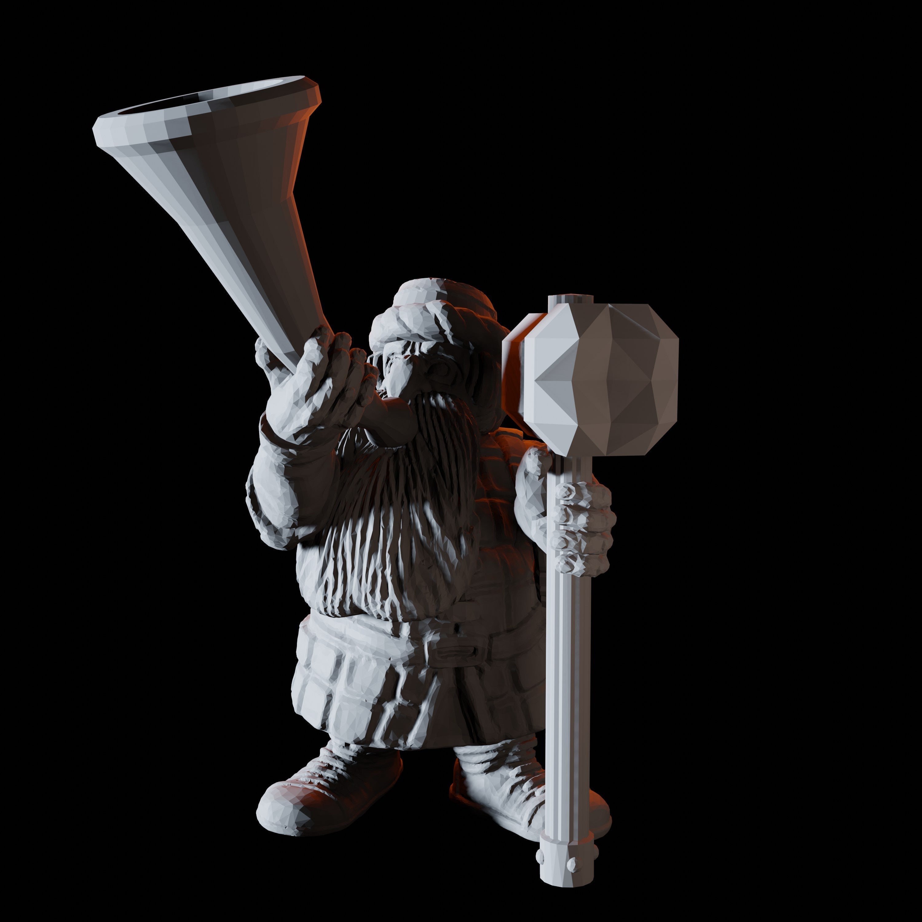 Sixteen Dwarf Hammer Warrior Miniatures for Dungeons and Dragons - Myth Forged