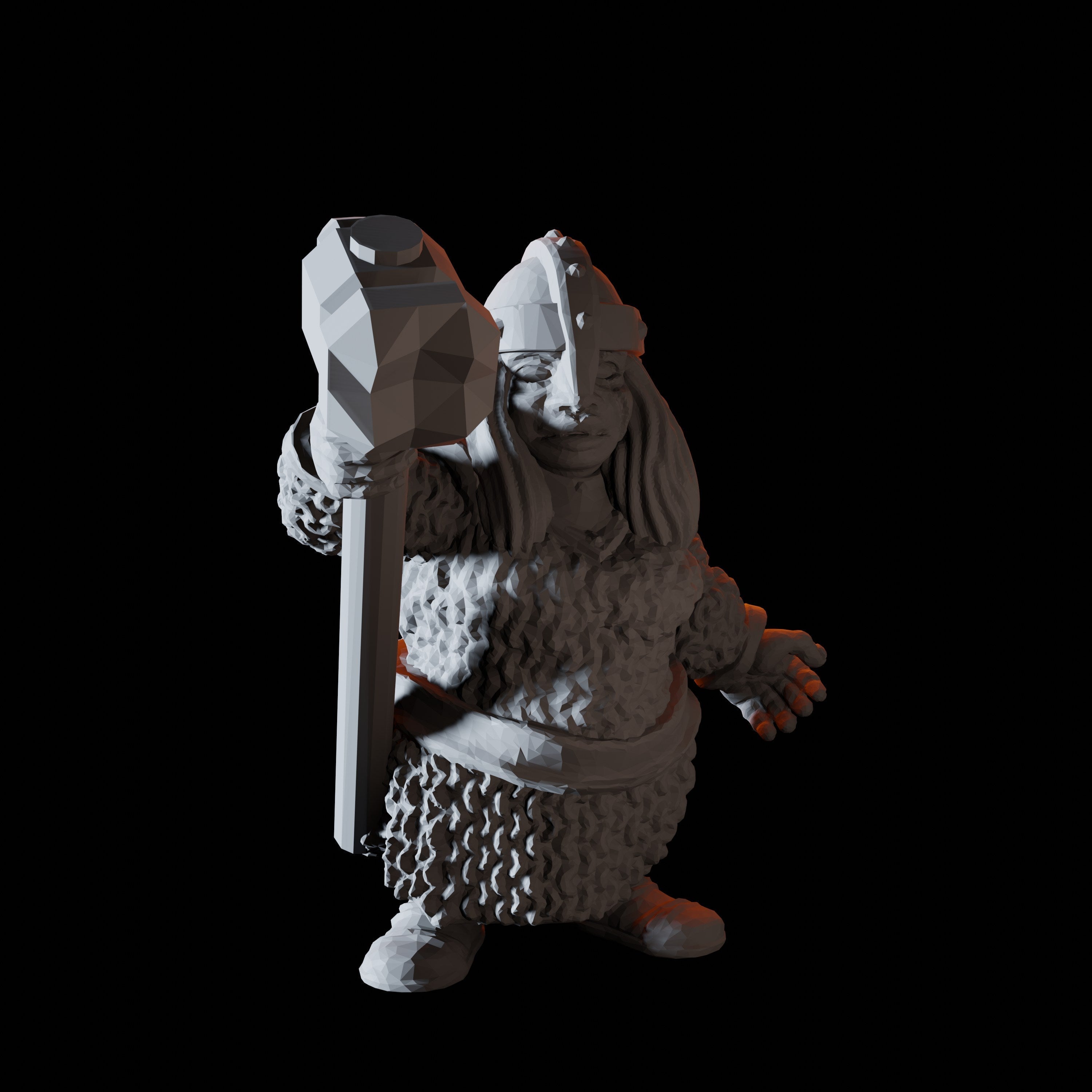 Sixteen Dwarf Hammer Warrior Miniatures for Dungeons and Dragons - Myth Forged