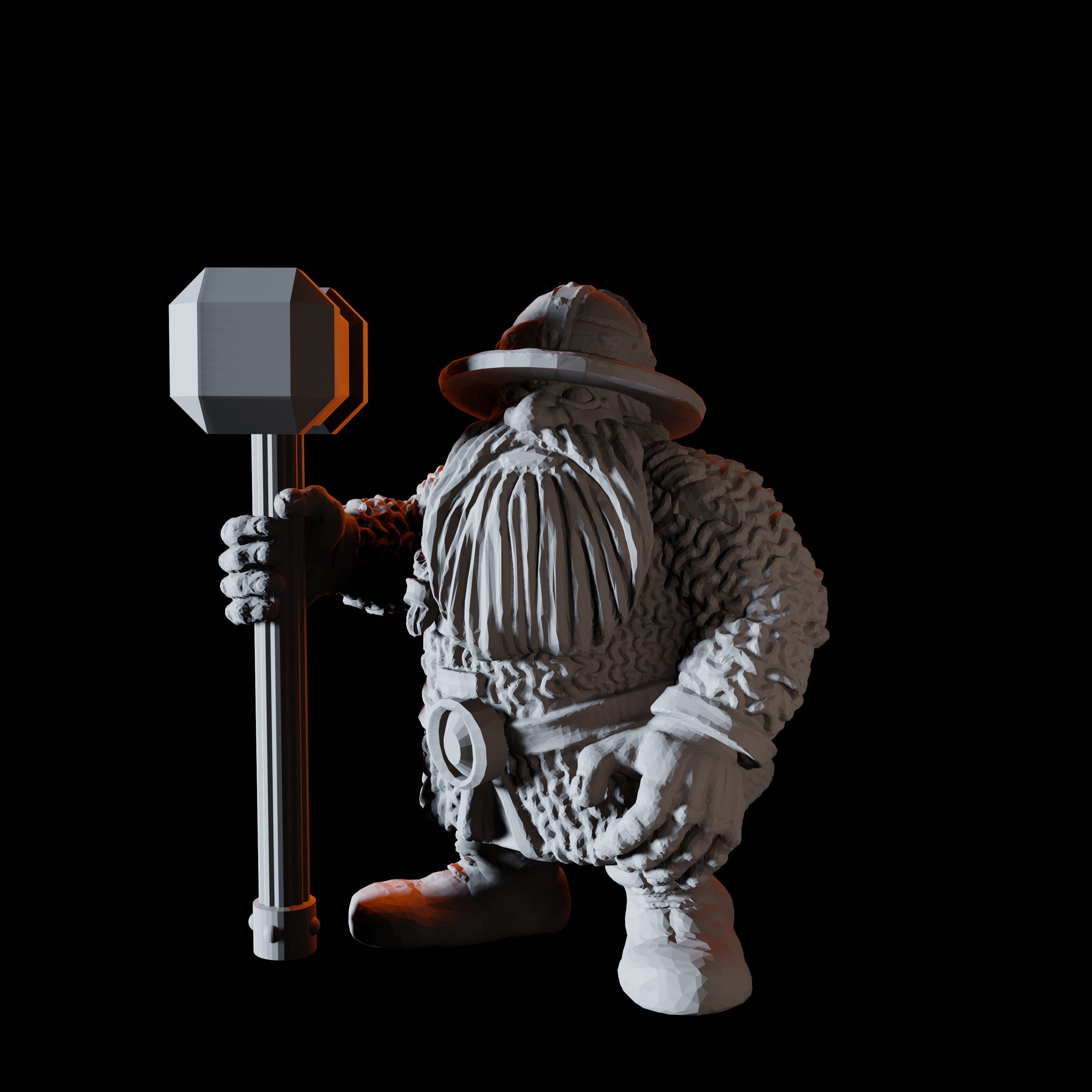Sixteen Dwarf Hammer Warrior Miniatures for Dungeons and Dragons - Myth Forged