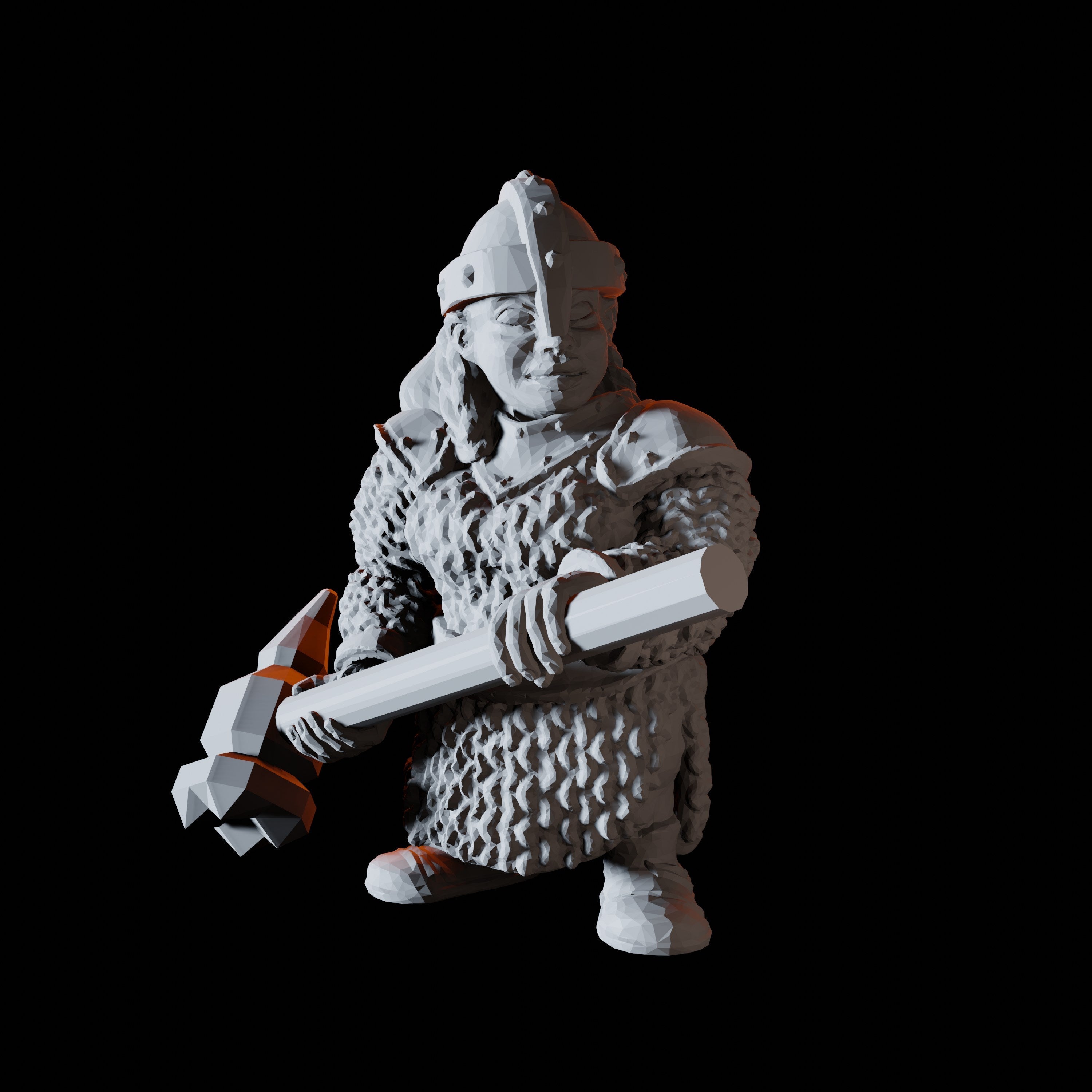 Sixteen Dwarf Hammer Warrior Miniatures for Dungeons and Dragons - Myth Forged