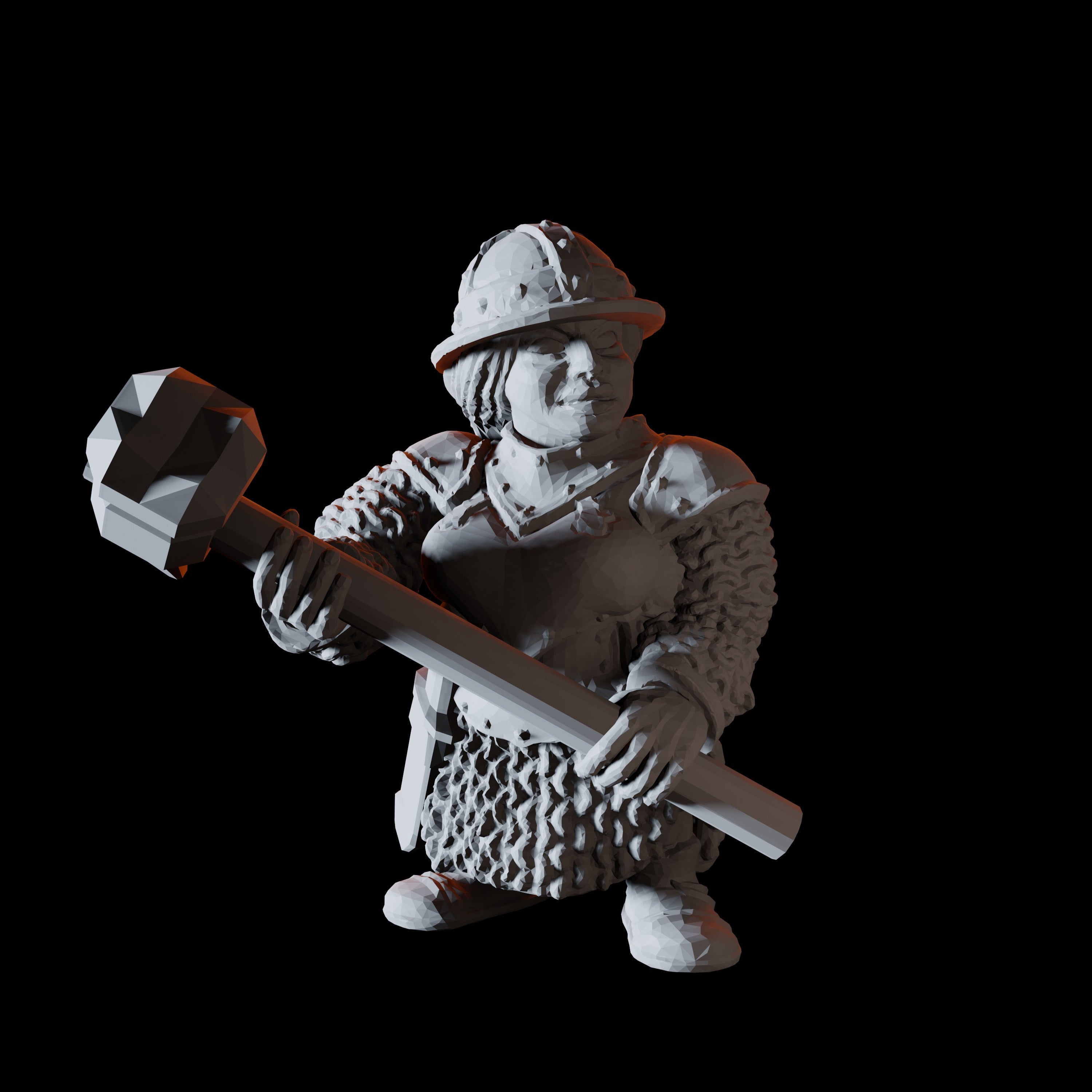 Sixteen Dwarf Hammer Warrior Miniatures for Dungeons and Dragons - Myth Forged