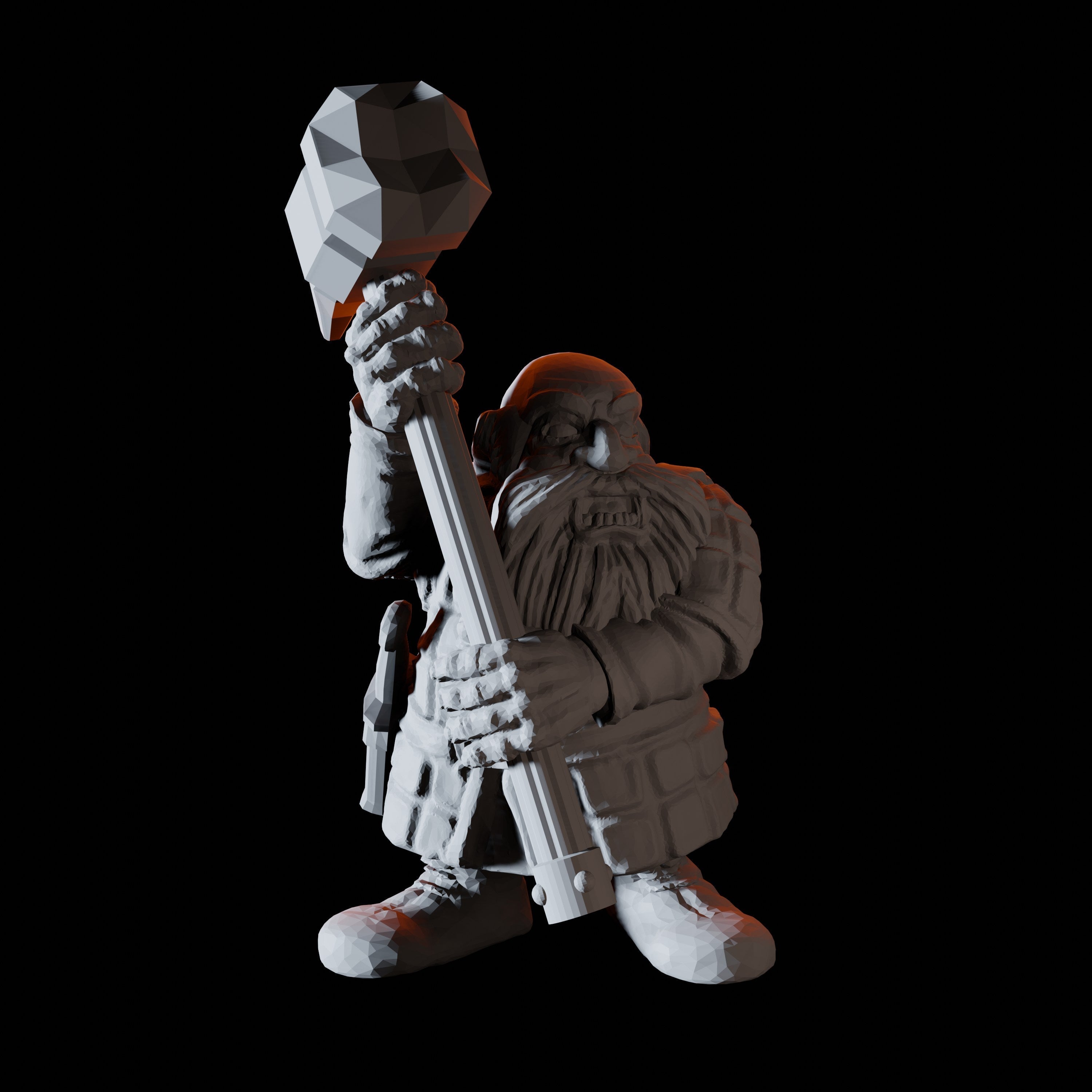 Sixteen Dwarf Hammer Warrior Miniatures for Dungeons and Dragons - Myth Forged