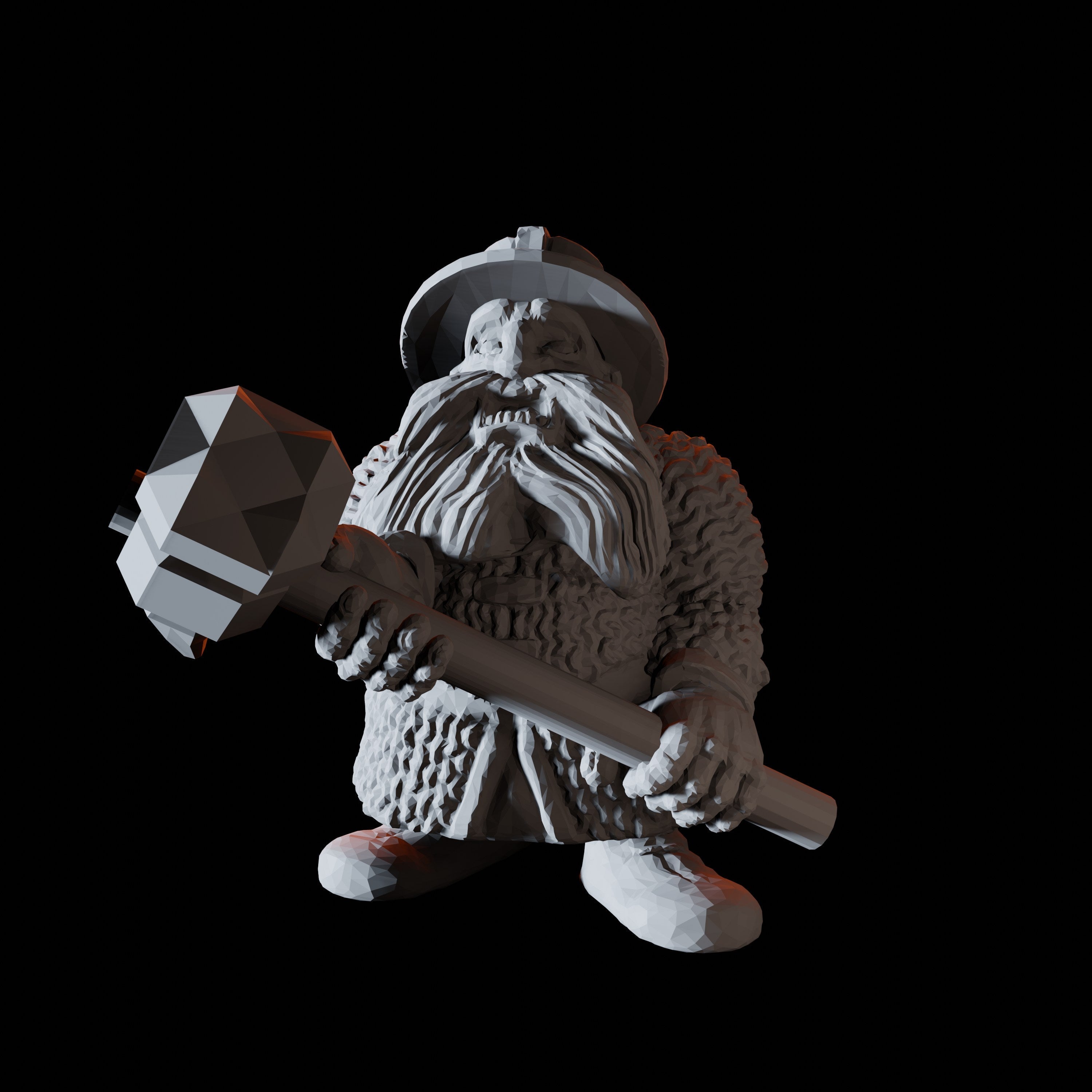 Sixteen Dwarf Hammer Warrior Miniatures for Dungeons and Dragons - Myth Forged