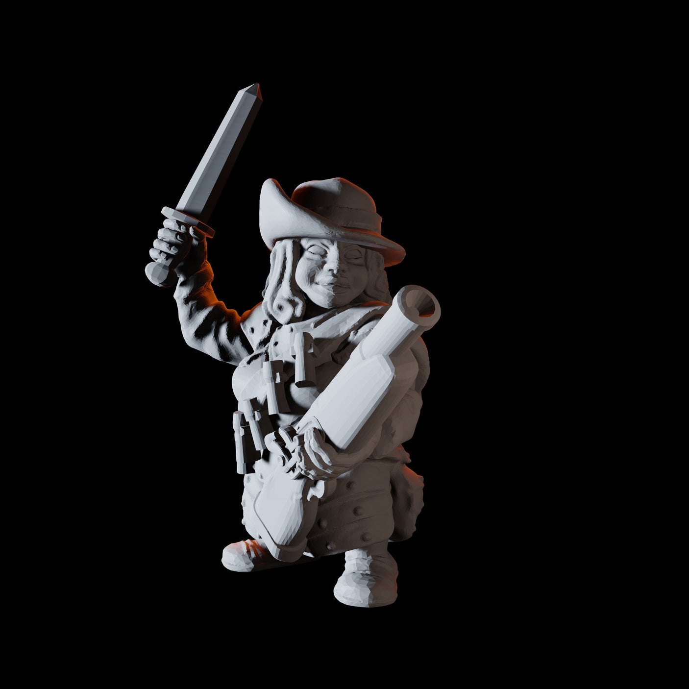 Fifteen Dwarf Musketeers Miniature for Dungeons and Dragons, Pathfinder or other TTRPGs