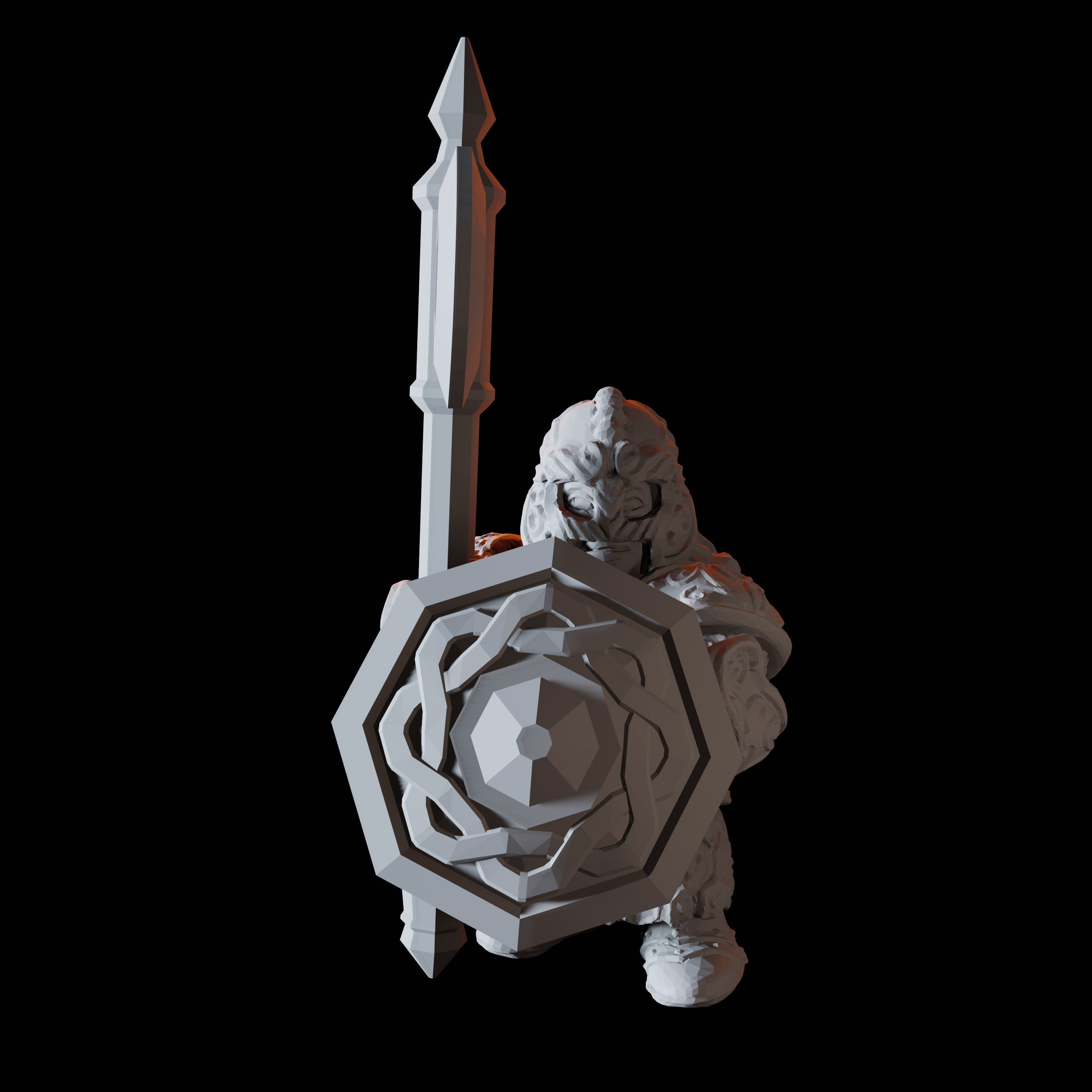 Sixteen Dwarf Royal Guard Miniatures for Dungeons and Dragons - Myth Forged