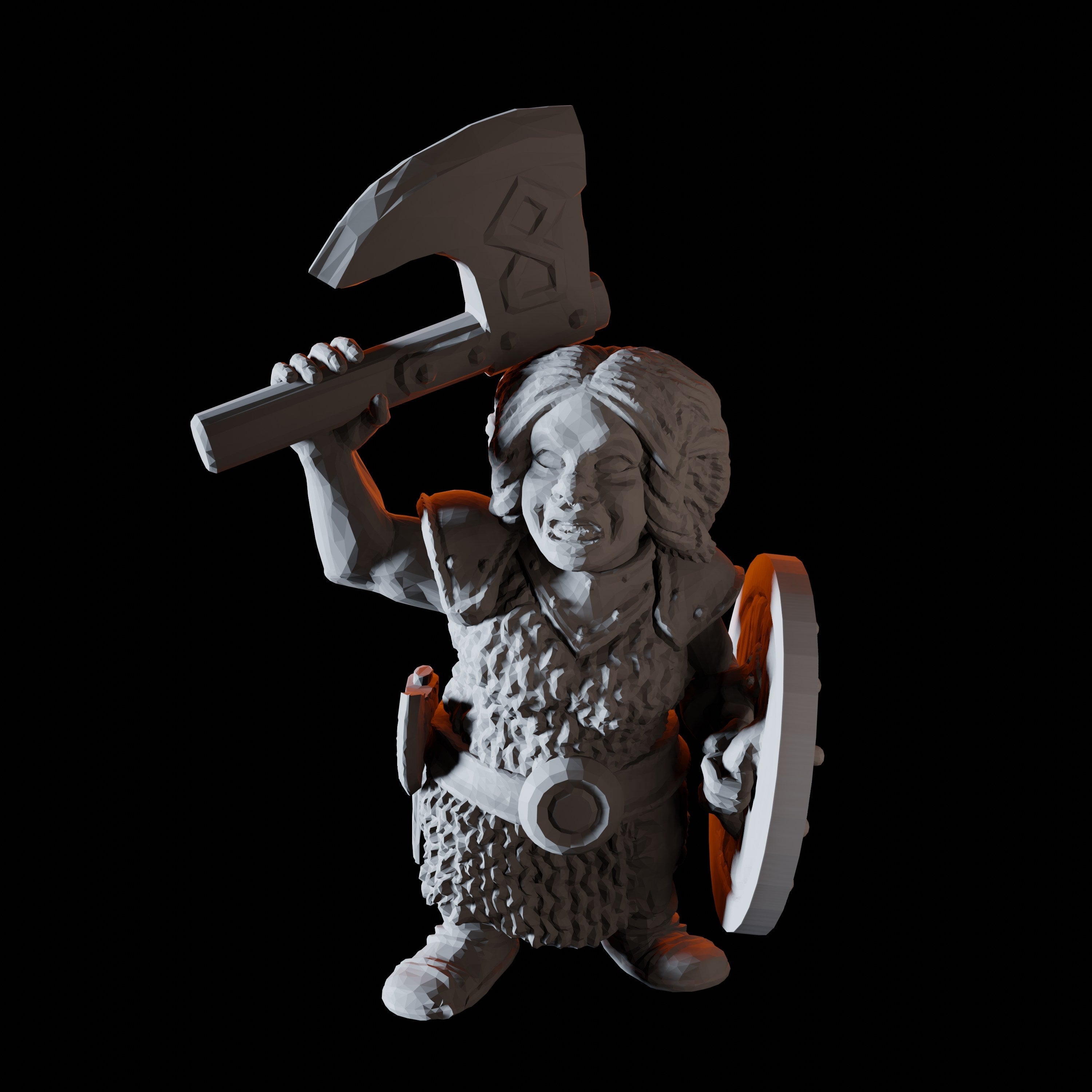 Sixteen Dwarf Shield Warrior Miniatures for Dungeons and Dragons - Myth Forged