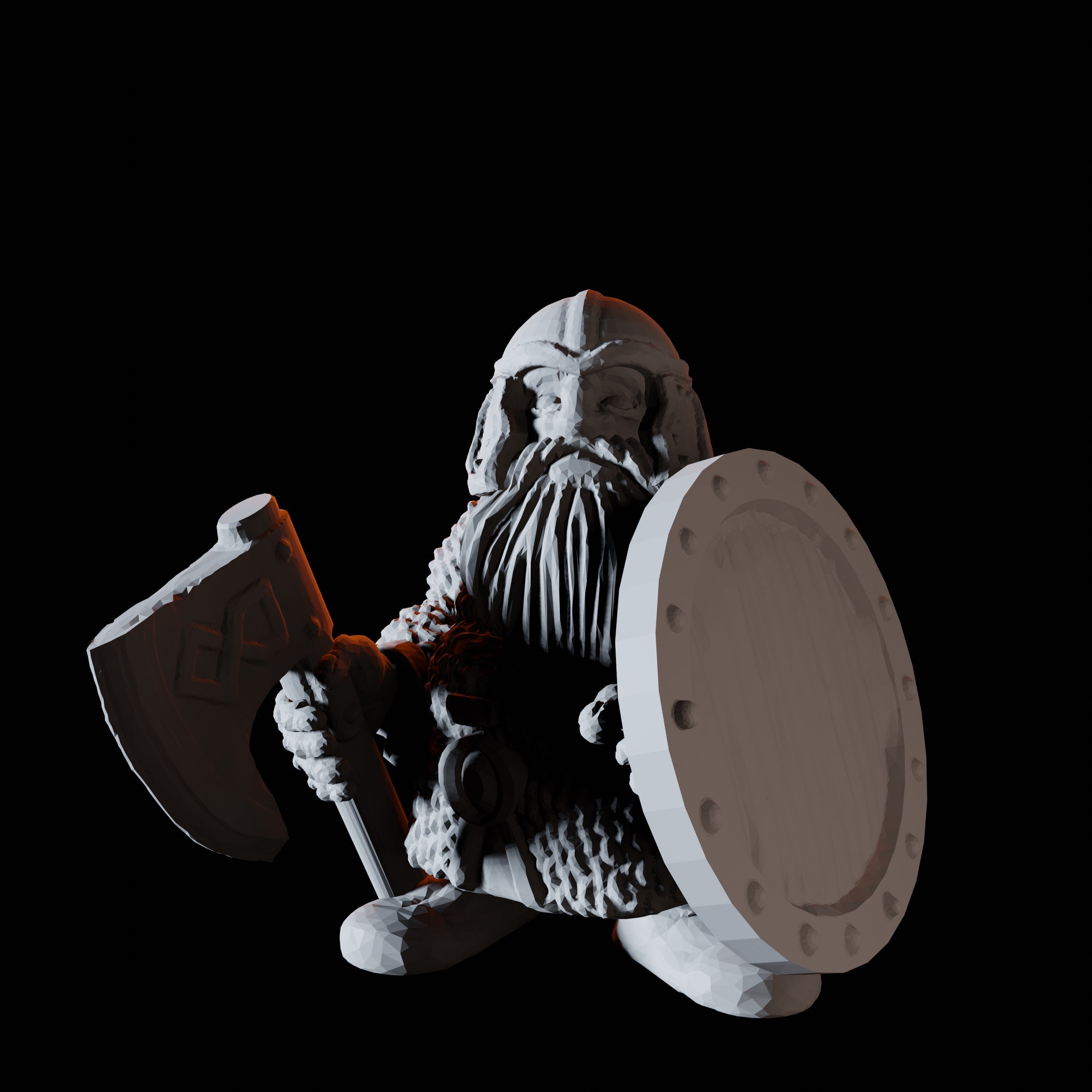 Sixteen Dwarf Shield Warrior Miniatures for Dungeons and Dragons - Myth Forged