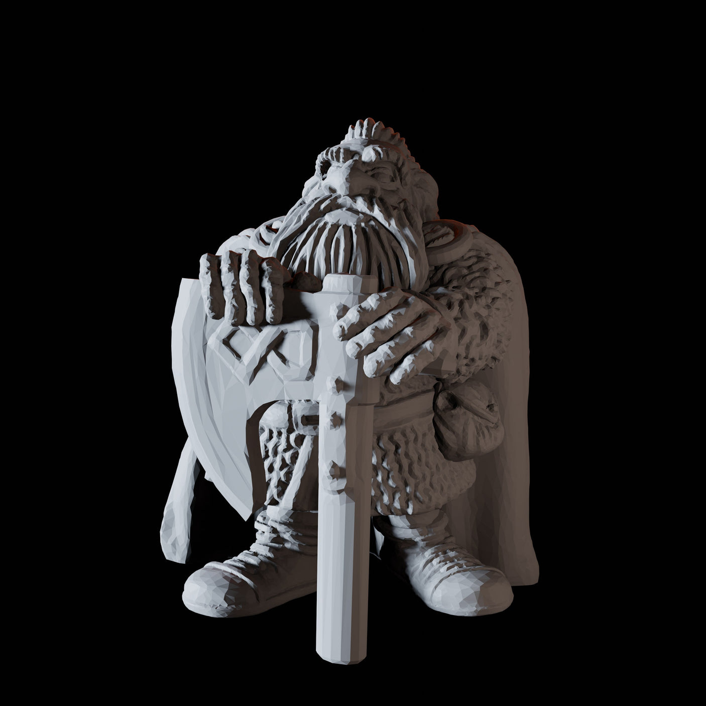Fifteen Dwarf Shield Warriors Miniature for Dungeons and Dragons, Pathfinder or other TTRPGs
