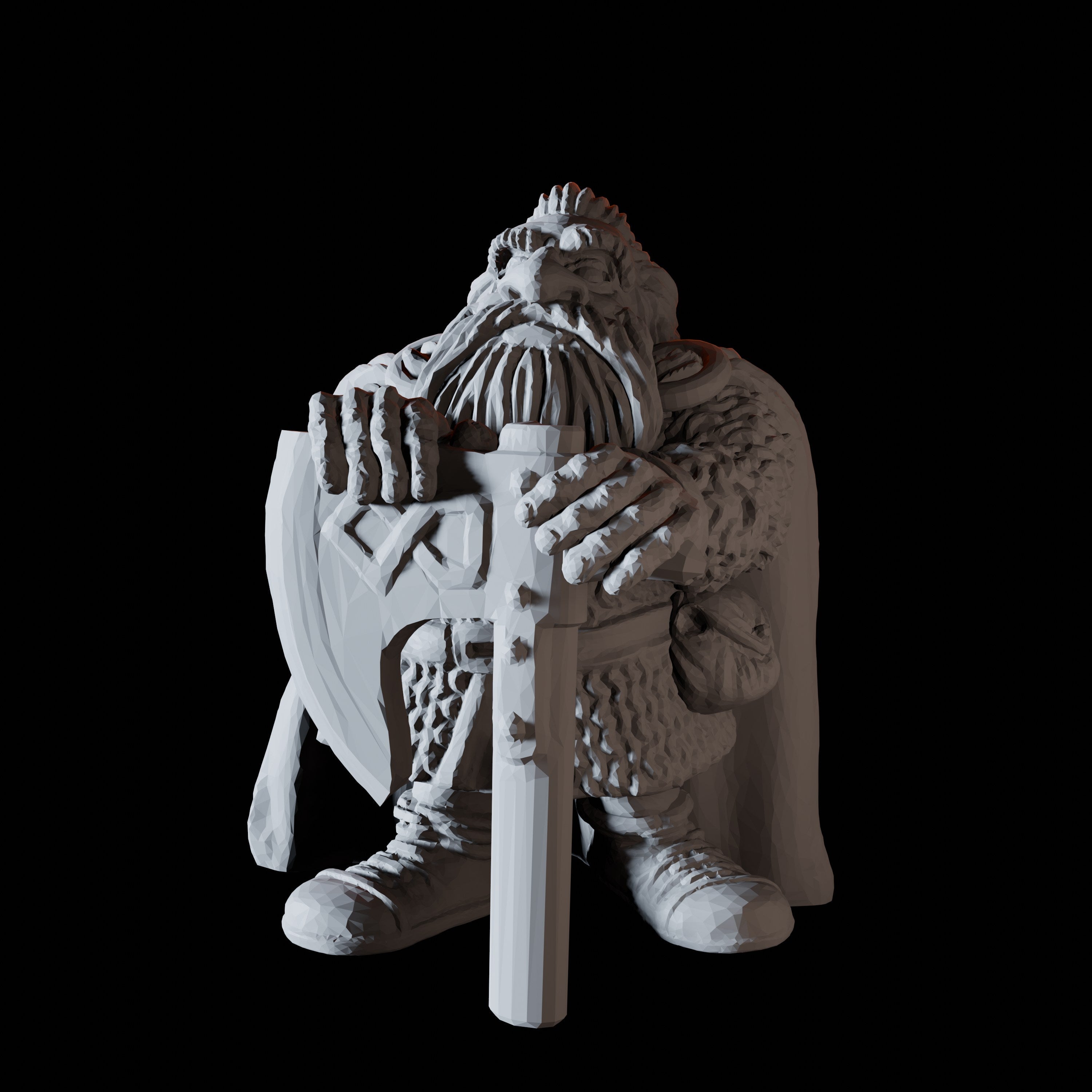 Sixteen Dwarf Shield Warrior Miniatures for Dungeons and Dragons - Myth Forged