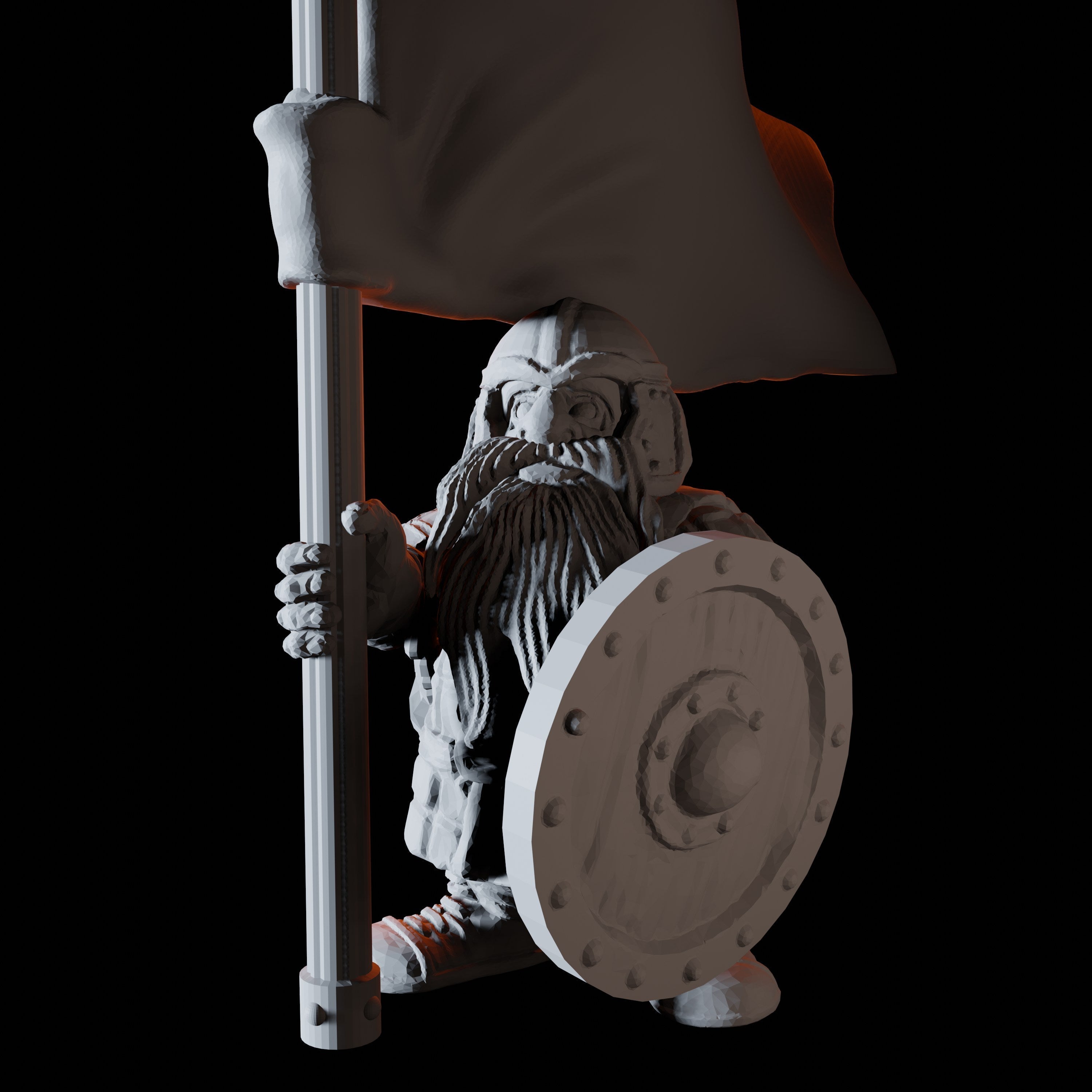 Sixteen Dwarf Shield Warrior Miniatures for Dungeons and Dragons - Myth Forged