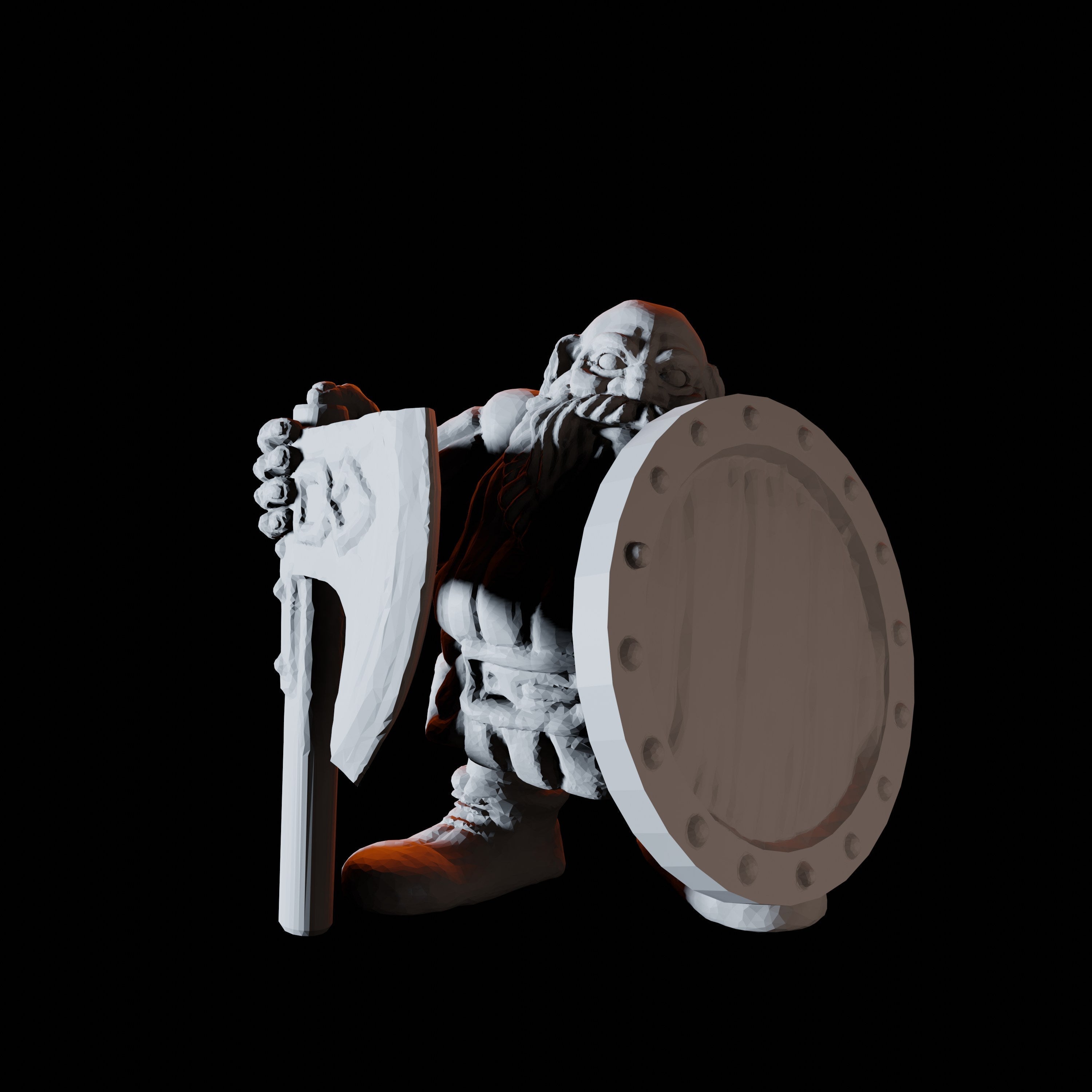 Sixteen Dwarf Shield Warrior Miniatures for Dungeons and Dragons - Myth Forged