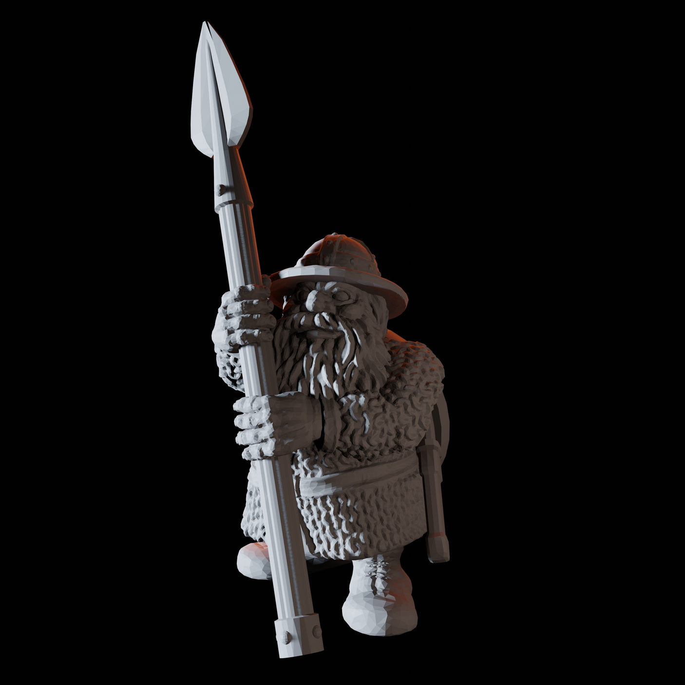 Fifteen Dwarf Spear Fighters Miniature for Dungeons and Dragons, Pathfinder or other TTRPGs