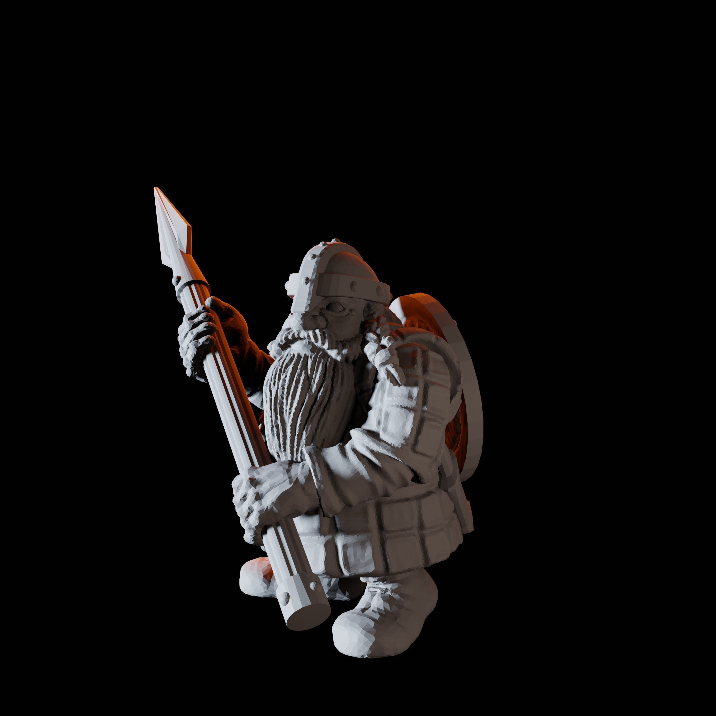 Fifteen Dwarf Spear Fighter Miniatures for Dungeons and Dragons - Myth Forged