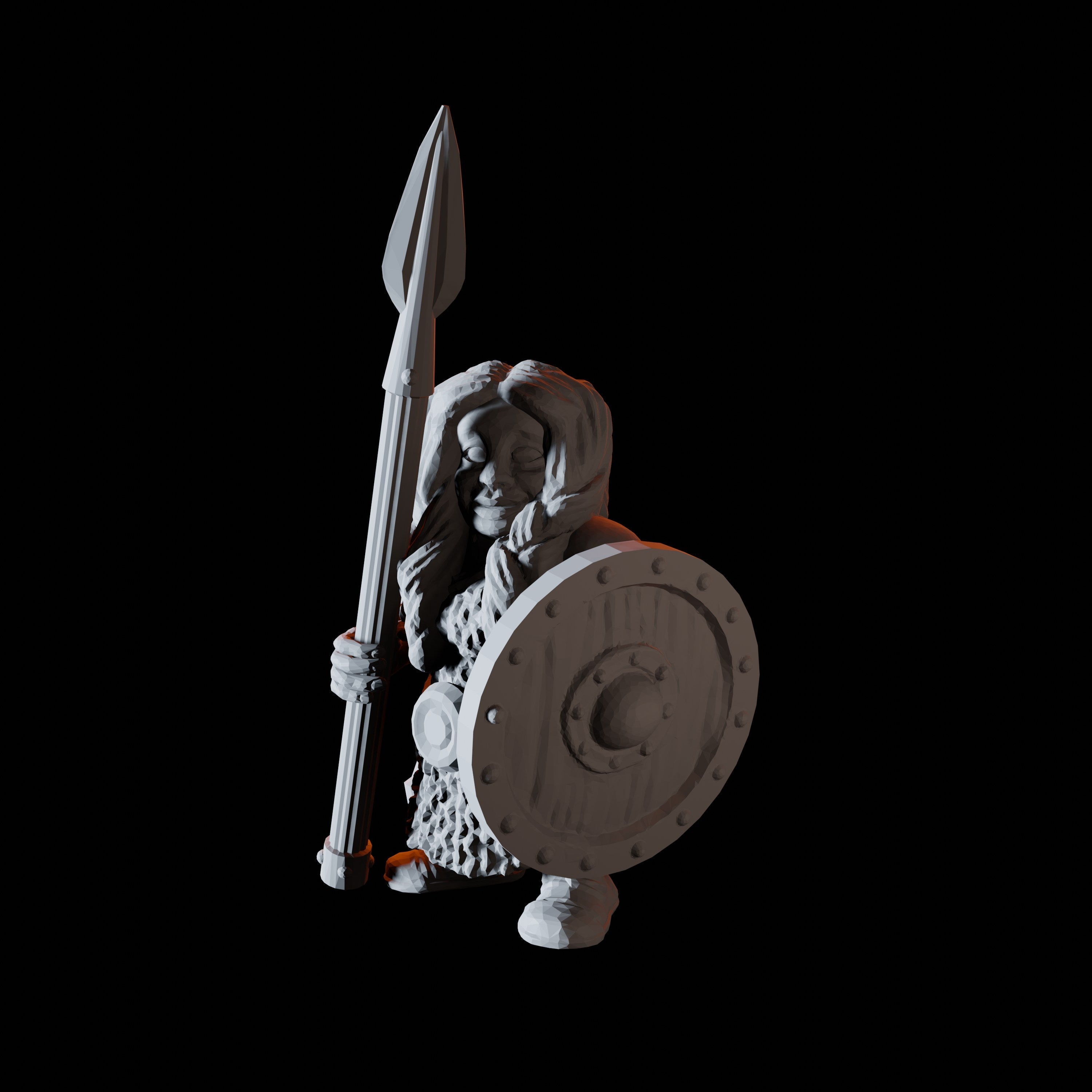 Fifteen Dwarf Spear Fighter Miniatures for Dungeons and Dragons - Myth Forged