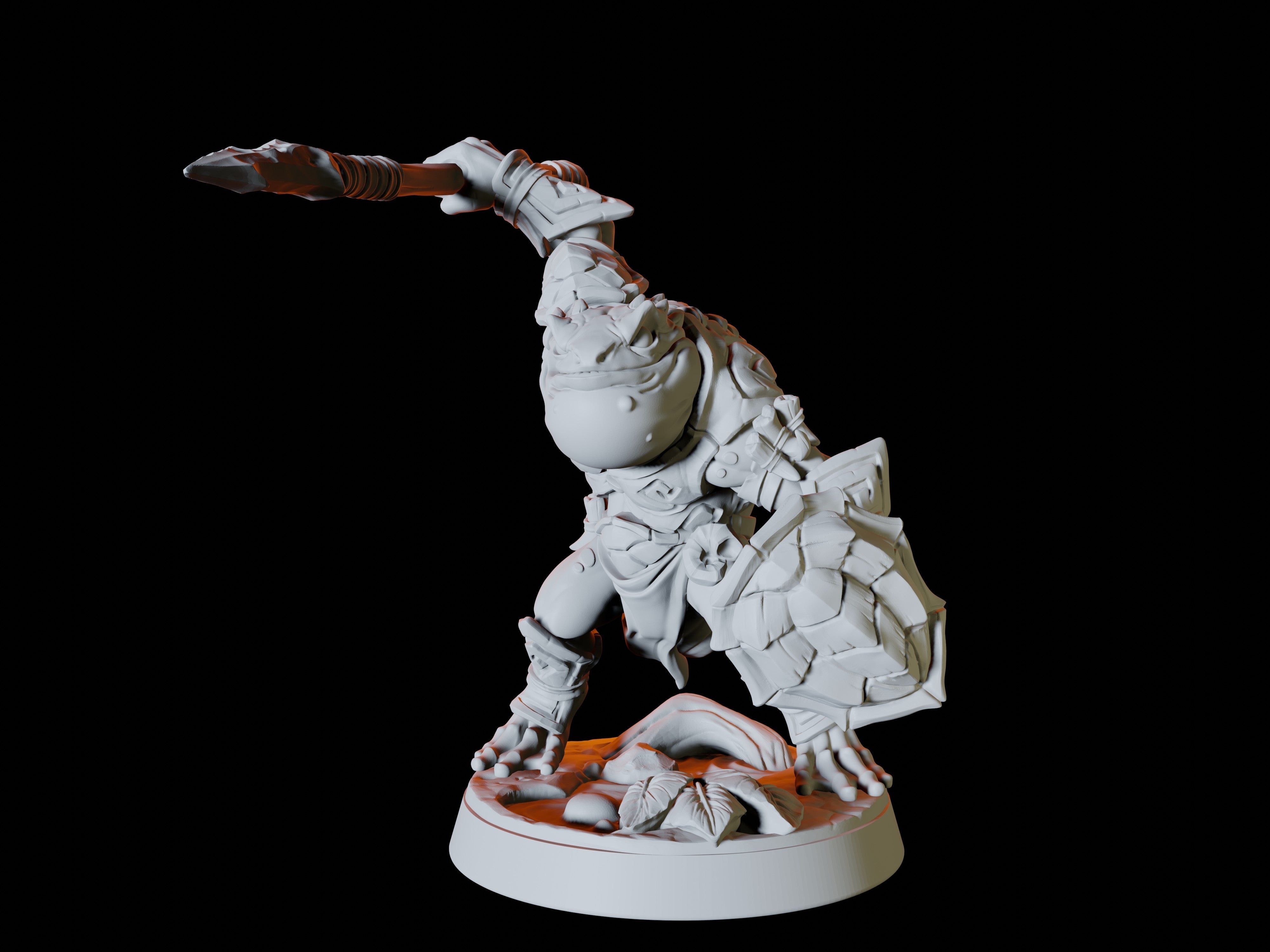 Five Bullywug Miniatures for Dungeons and Dragons - Myth Forged