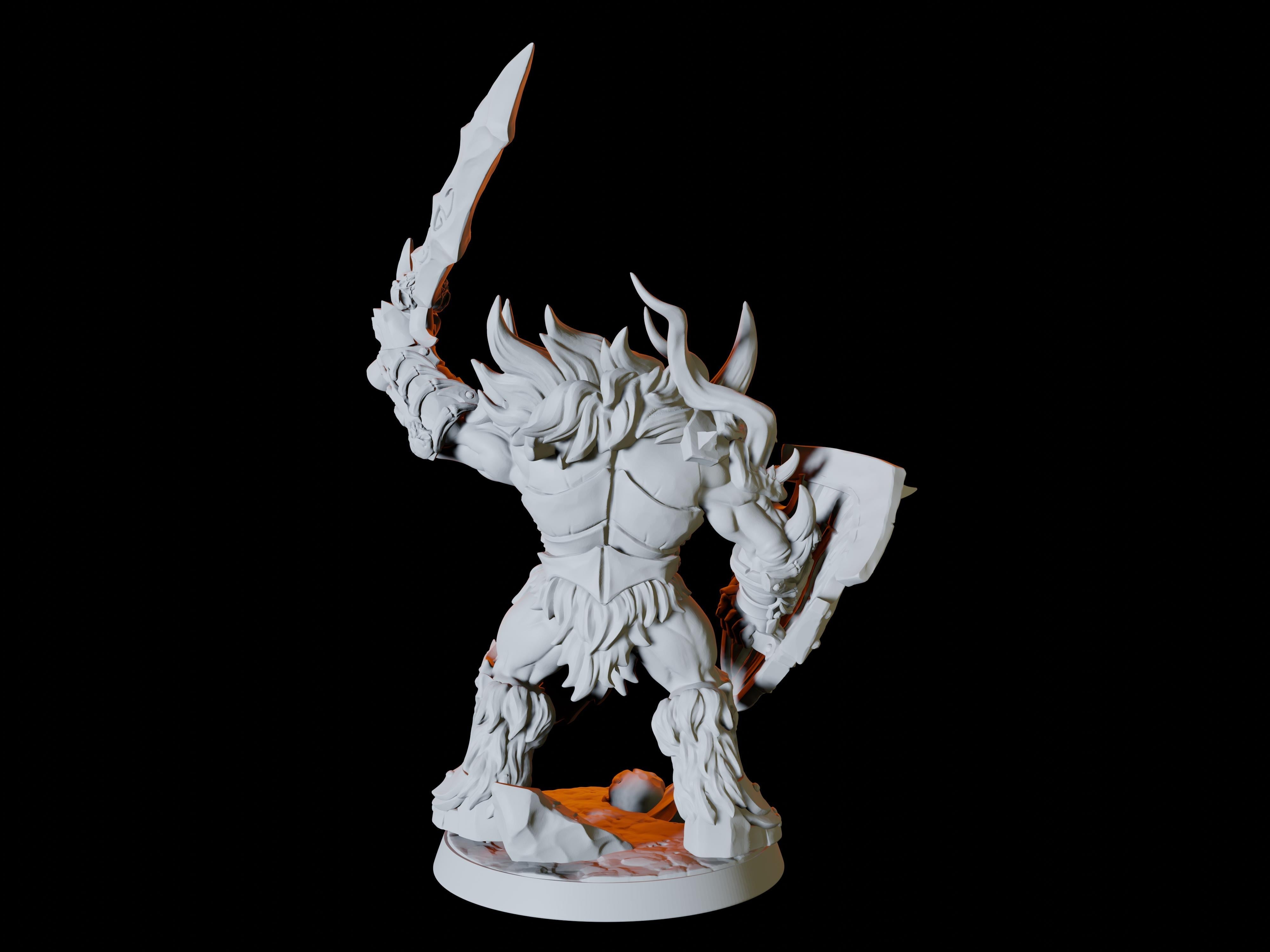 Five Frost Orc Miniatures for Dungeons and Dragons - Myth Forged