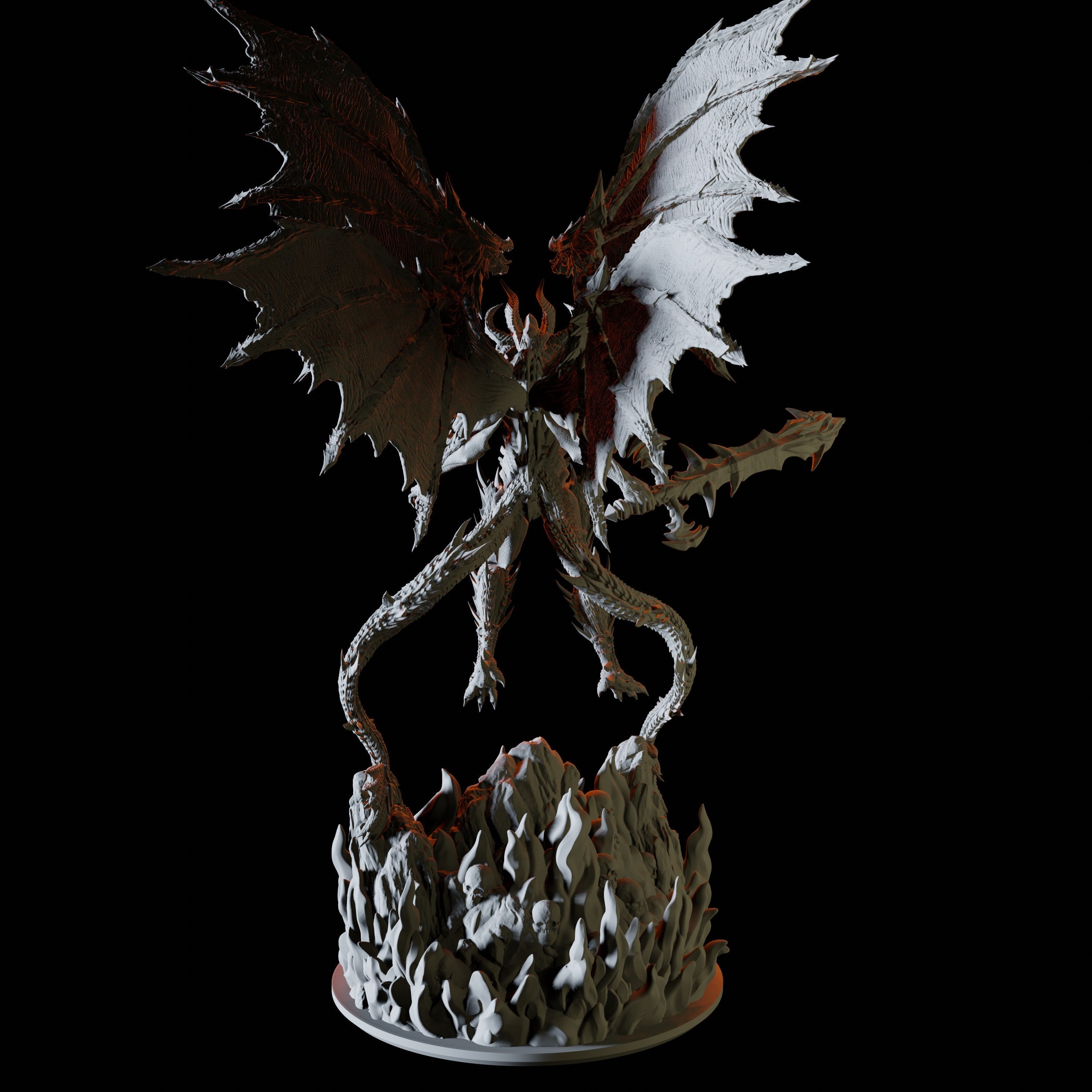 Flame Demon Miniature for Dungeons and Dragons - Myth Forged