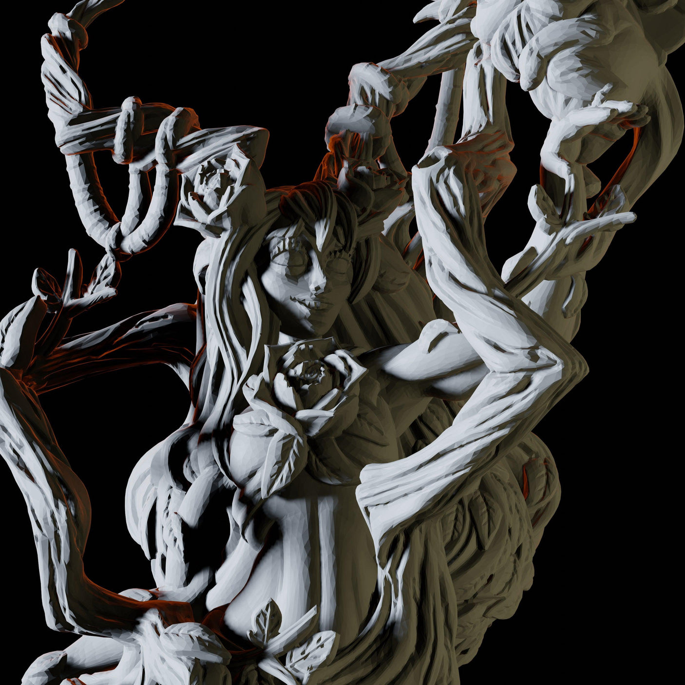 Forest Dryad Miniature for Dungeons and Dragons, Pathfinder or other TTRPGs