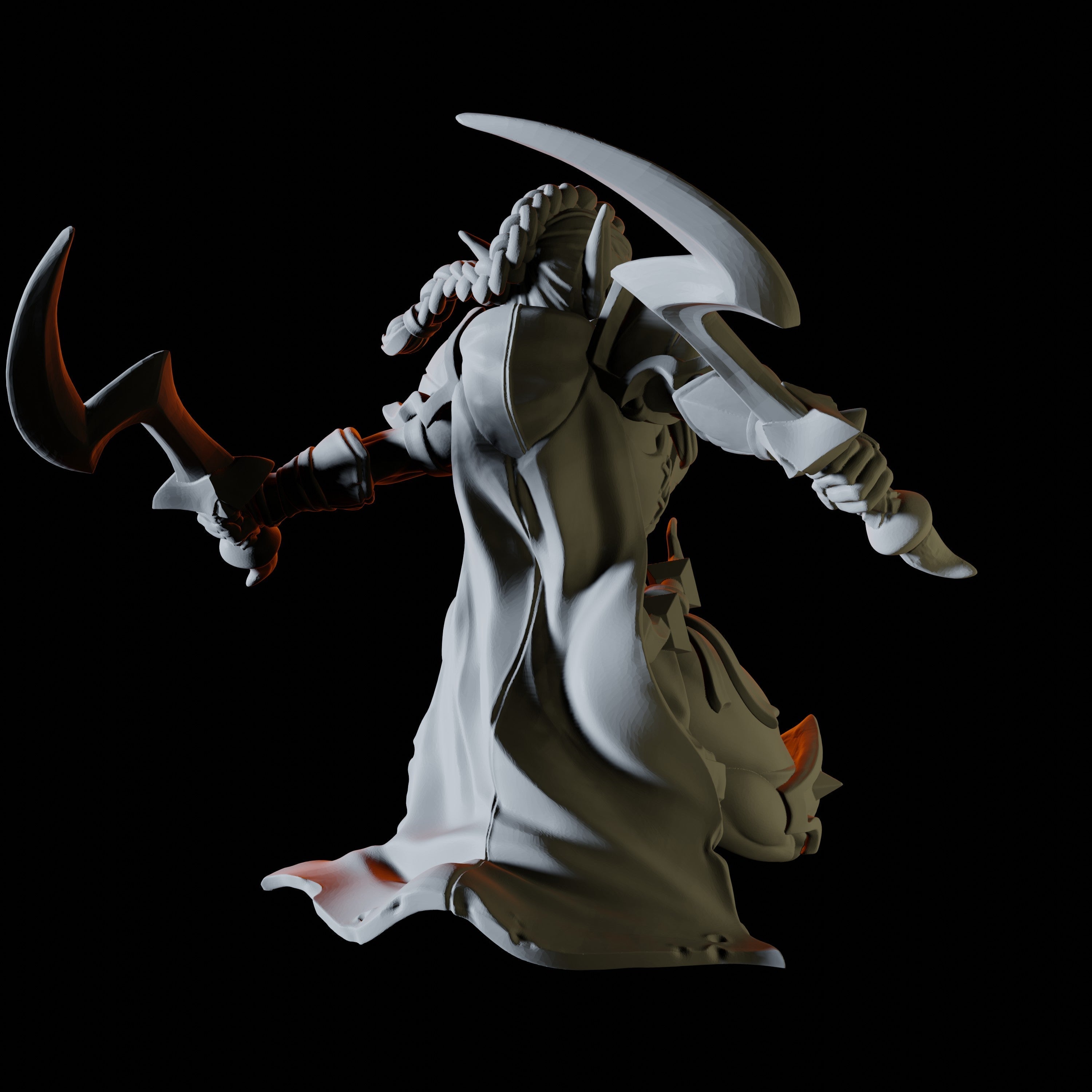 Female Elf Rogue Miniature for Dungeons and Dragons - Myth Forged