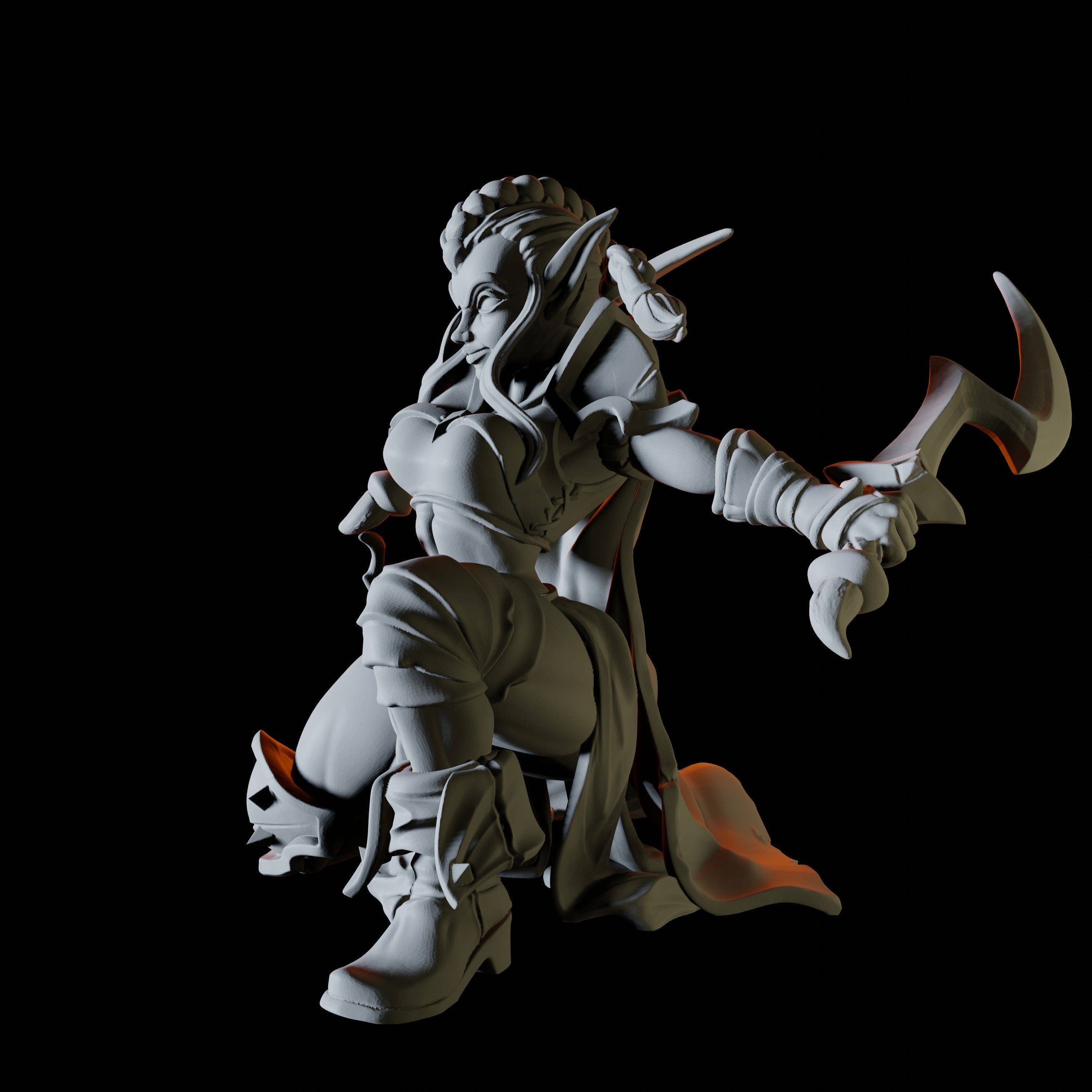 Female Elf Rogue Miniature for Dungeons and Dragons - Myth Forged