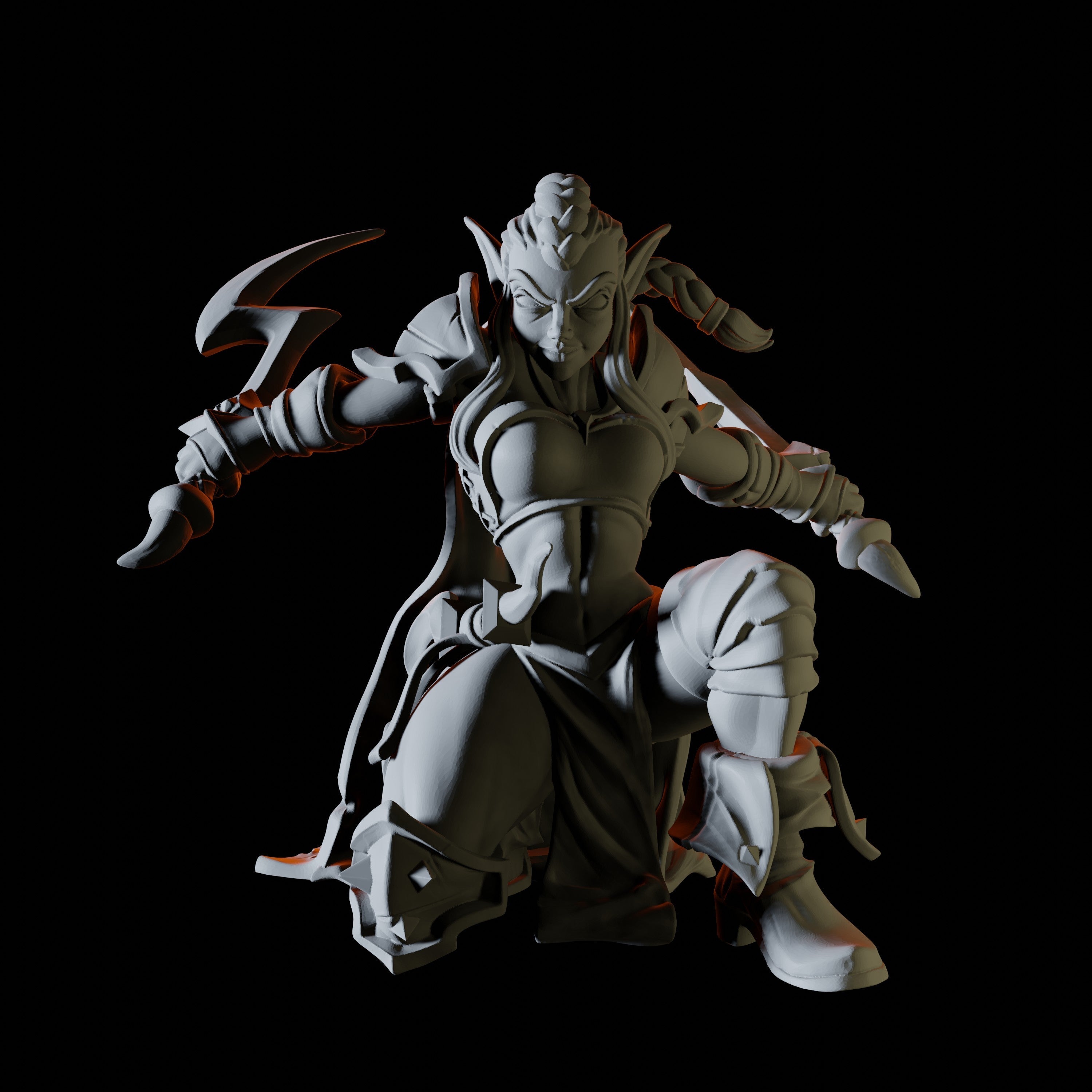 Female Elf Rogue Miniature for Dungeons and Dragons - Myth Forged