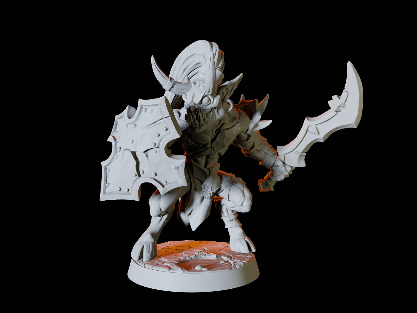 Four Devil Imp Soldiers Miniature for Dungeons and Dragons, Pathfinder or other TTRPGs
