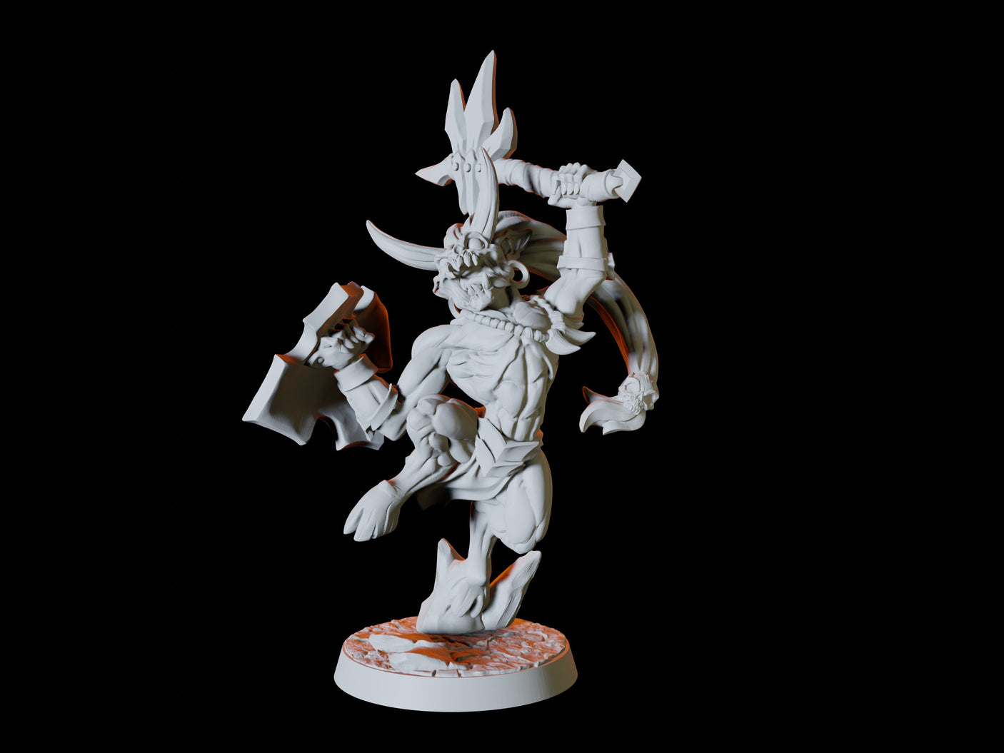 Four Devil Imp Soldiers Miniature for Dungeons and Dragons, Pathfinder or other TTRPGs