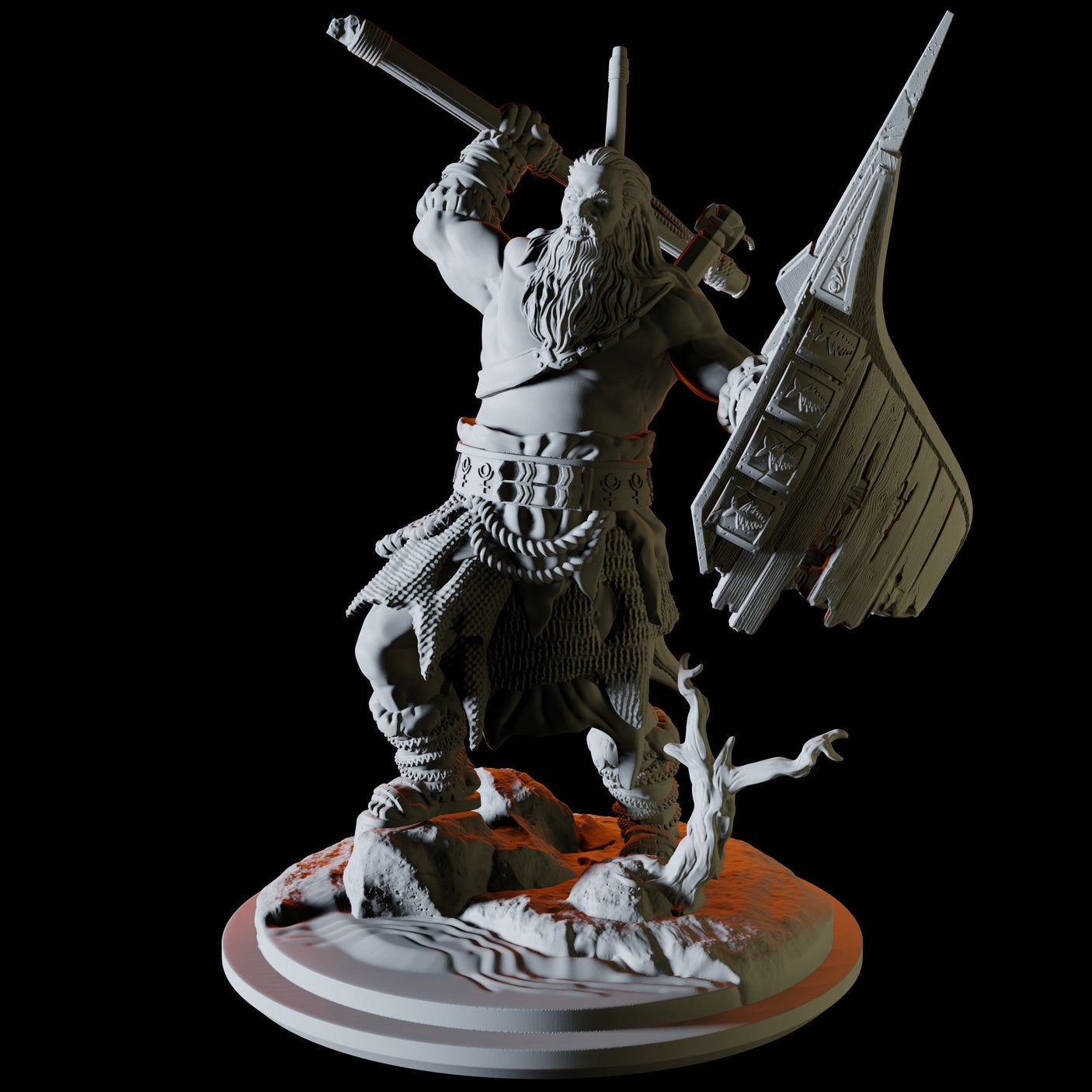 Four Empyrean Titans Miniature for Dungeons and Dragons, Pathfinder or other TTRPGs