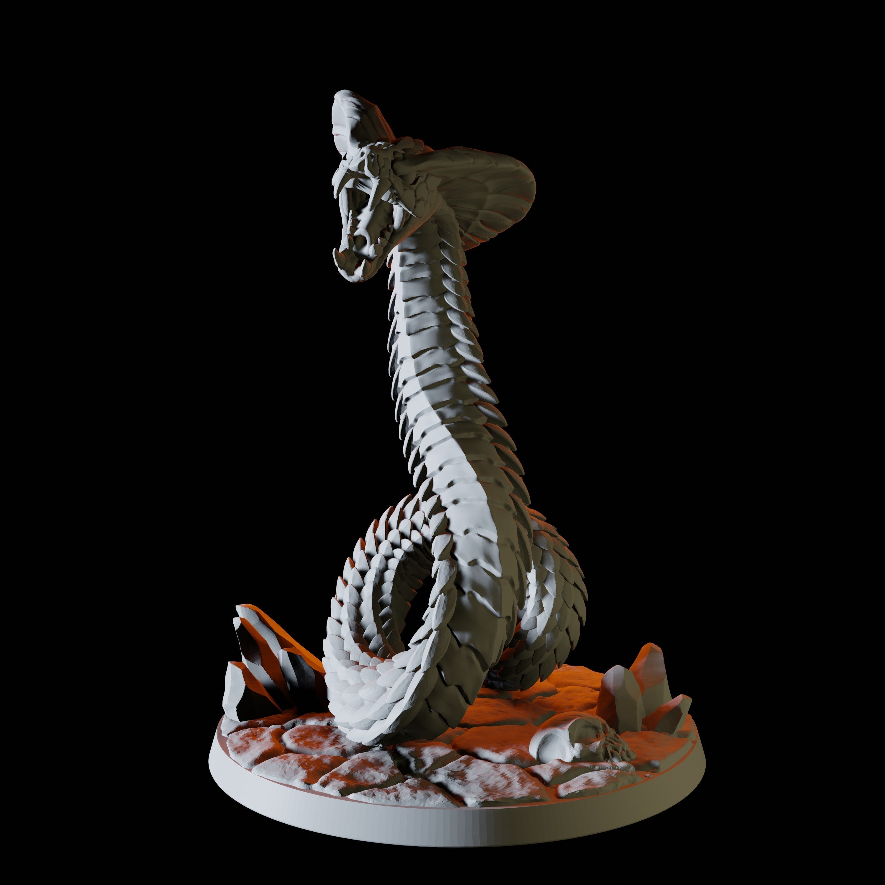 Giant Snake Miniature for Dungeons and Dragons - Myth Forged