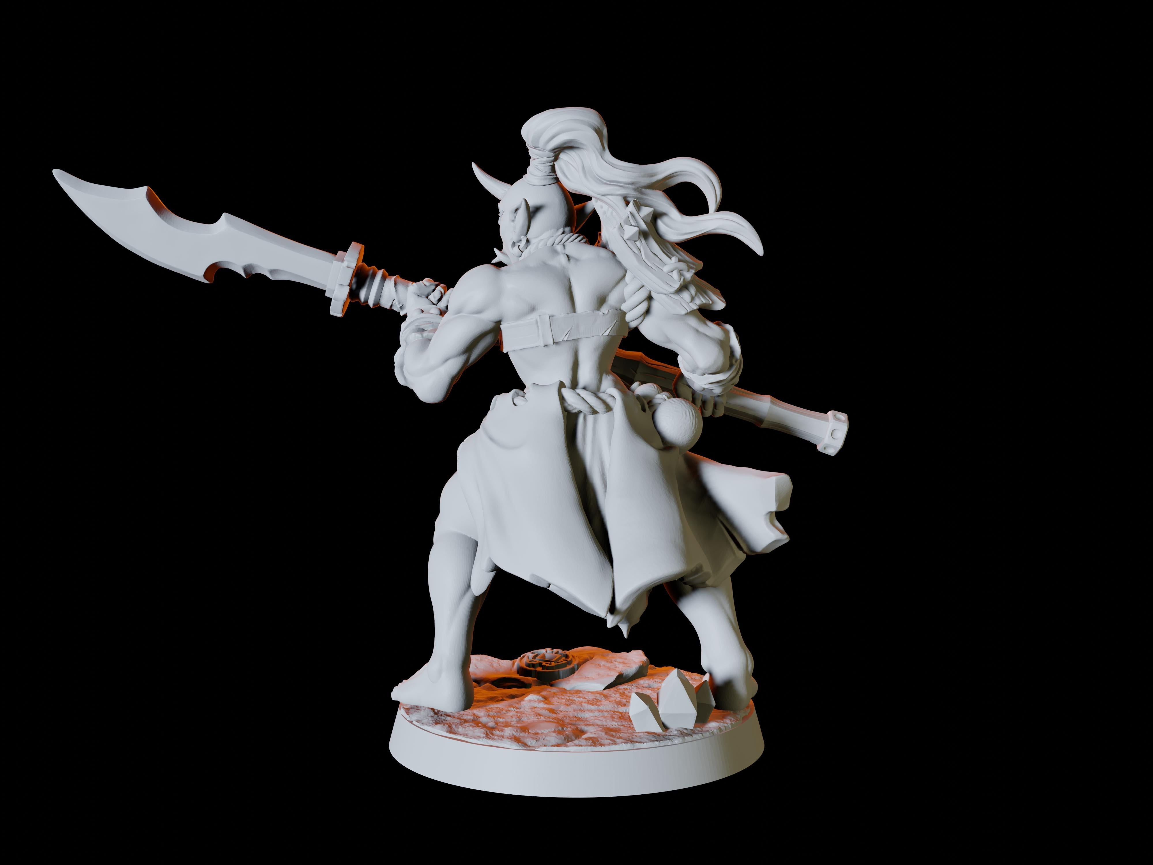 Four Japanese Inspired Orc Soldiers Miniatures for Dungeons and Dragons - Myth Forged