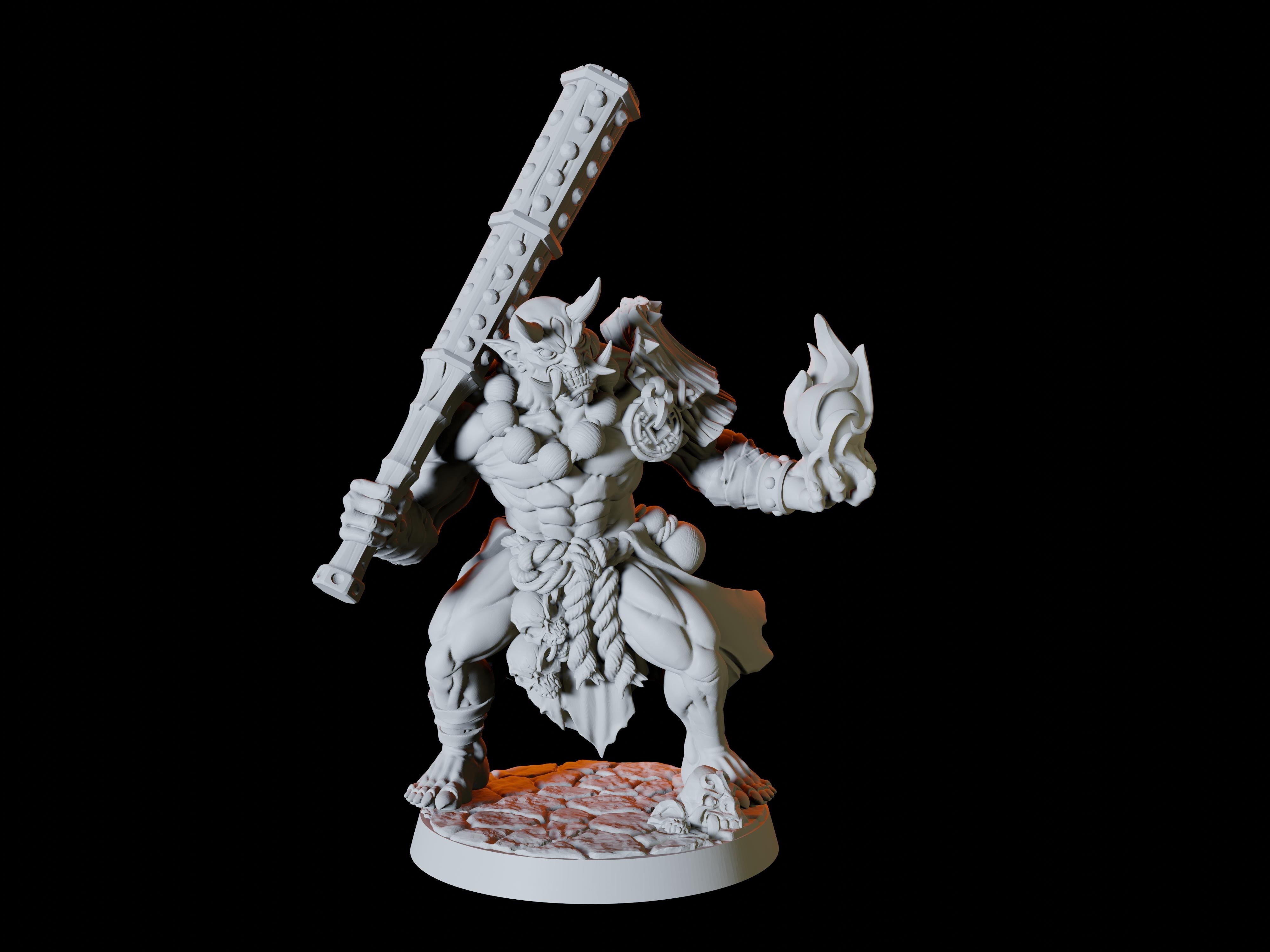 Four Japanese Inspired Orc Soldiers Miniatures for Dungeons and Dragons - Myth Forged