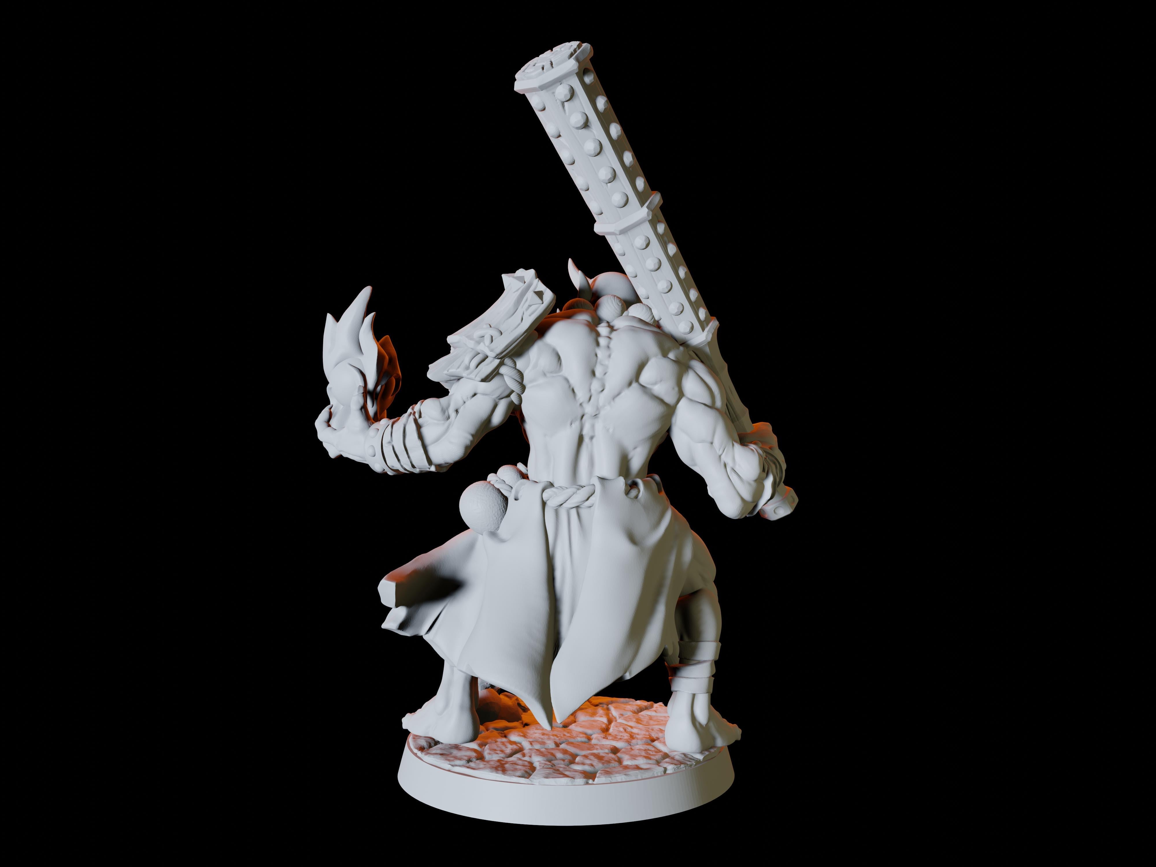 Four Japanese Inspired Orc Soldiers Miniatures for Dungeons and Dragons - Myth Forged