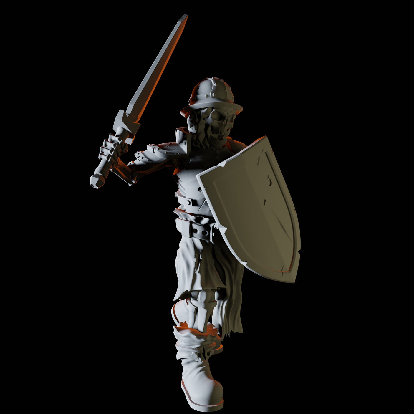 Four Skeletons Miniature for Dungeons and Dragons, Pathfinder or other TTRPGs