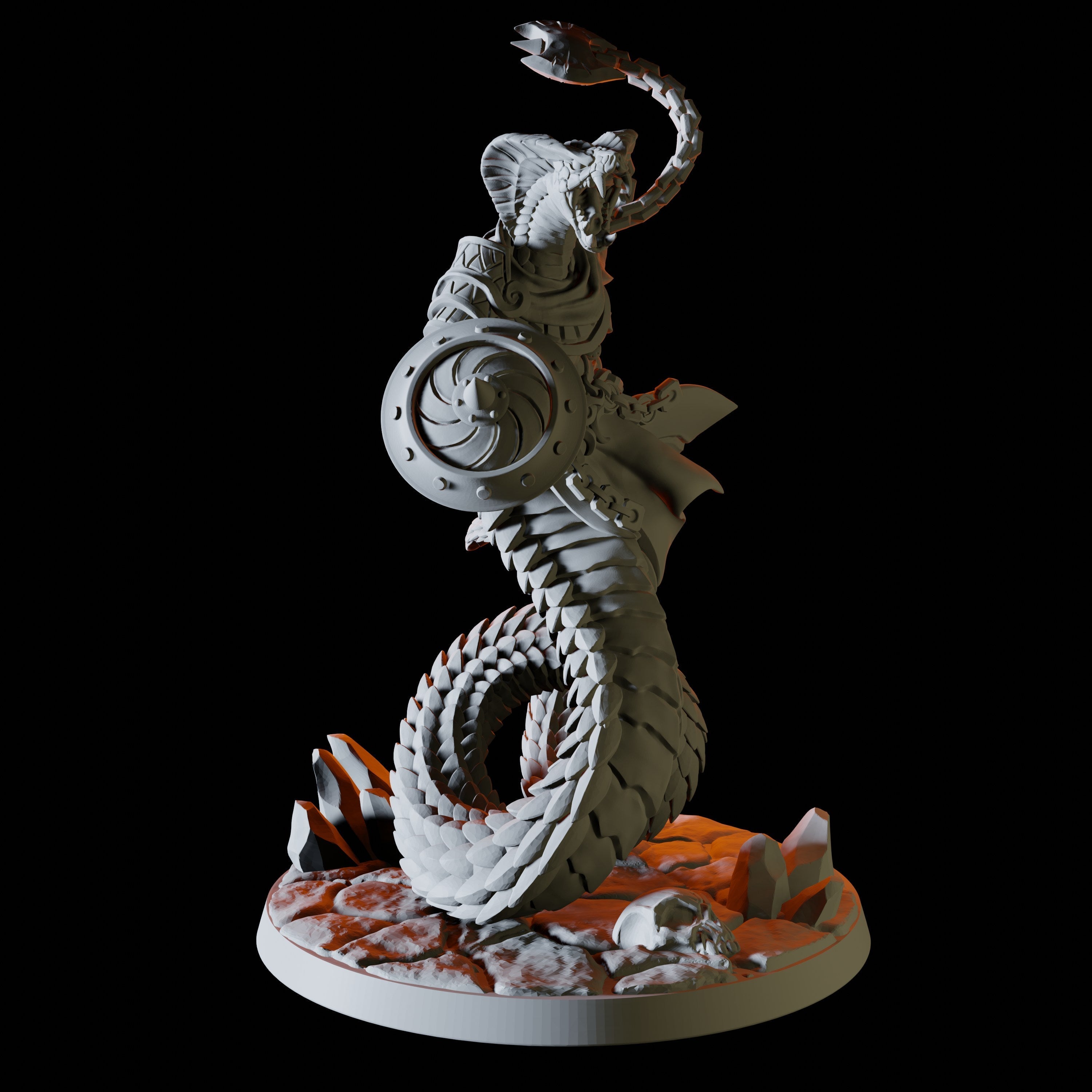 Four Yuan-Ti Abomination Miniatures for Dungeons and Dragons - Myth Forged