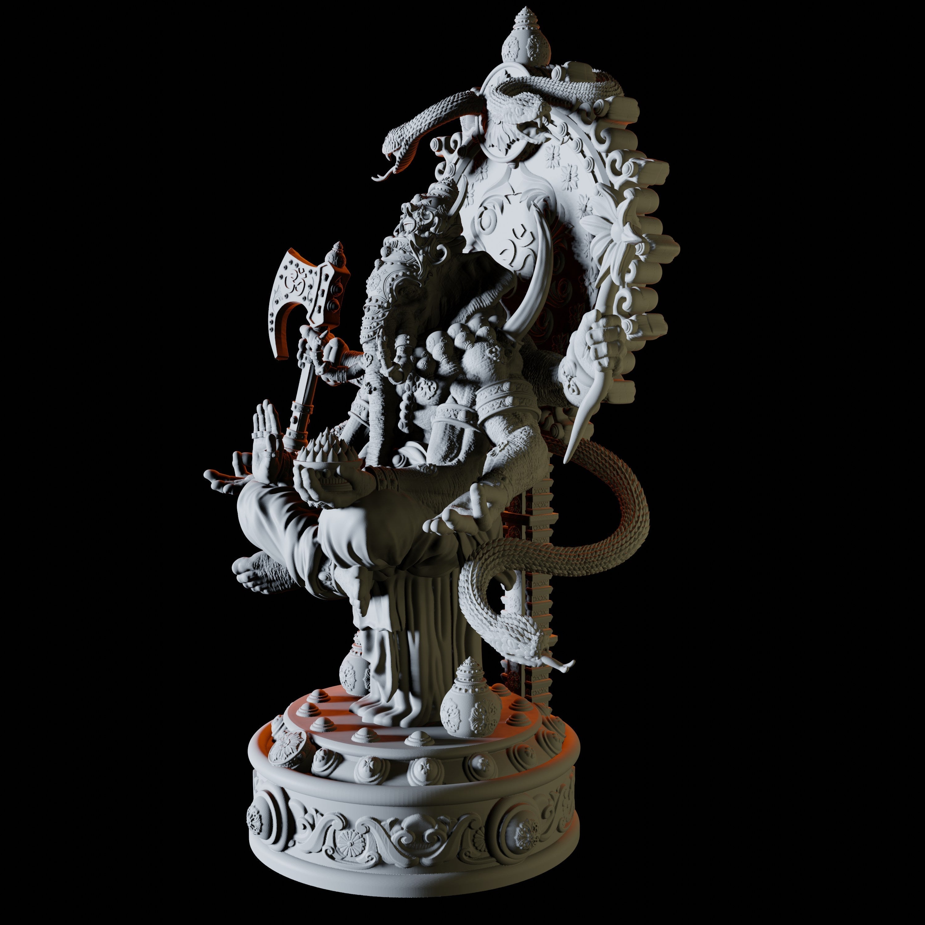 Ganesh Miniature for Dungeons and Dragons - Myth Forged