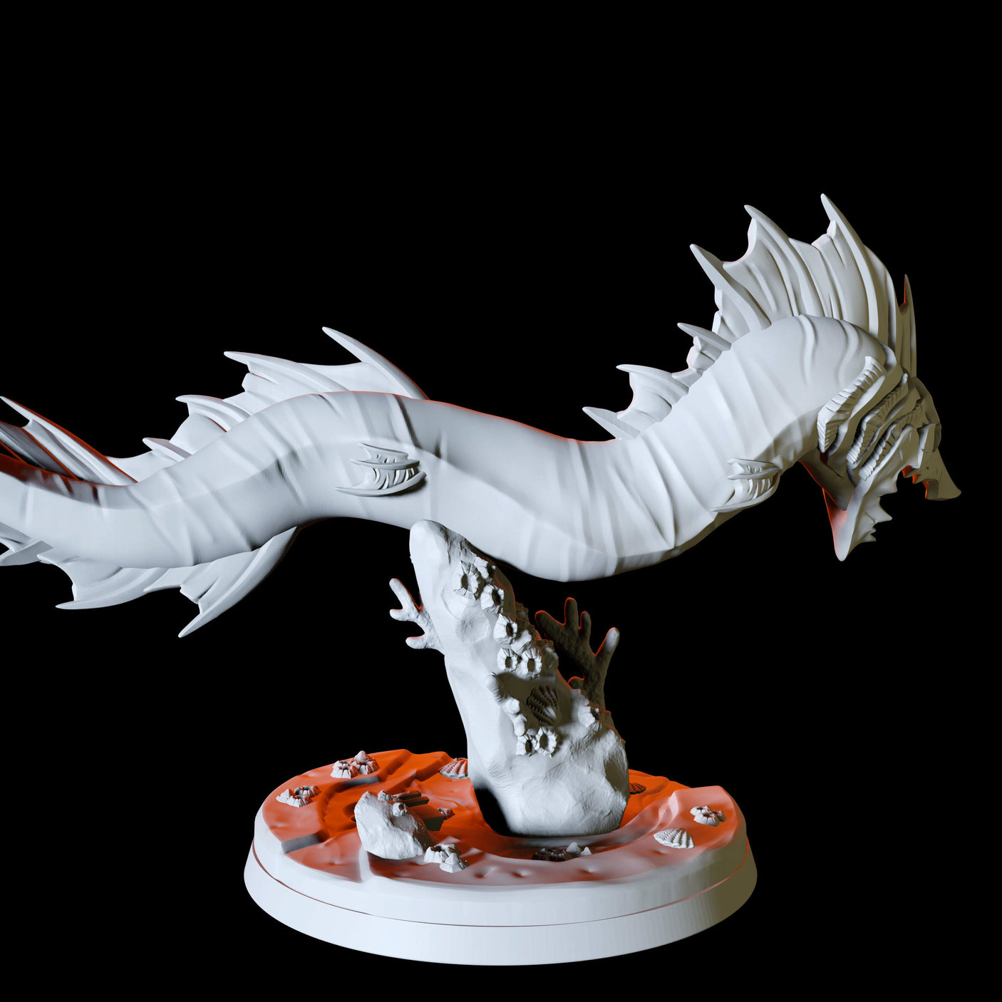 Giant Eel Miniature for Dungeons and Dragons, Pathfinder or other TTRPGs