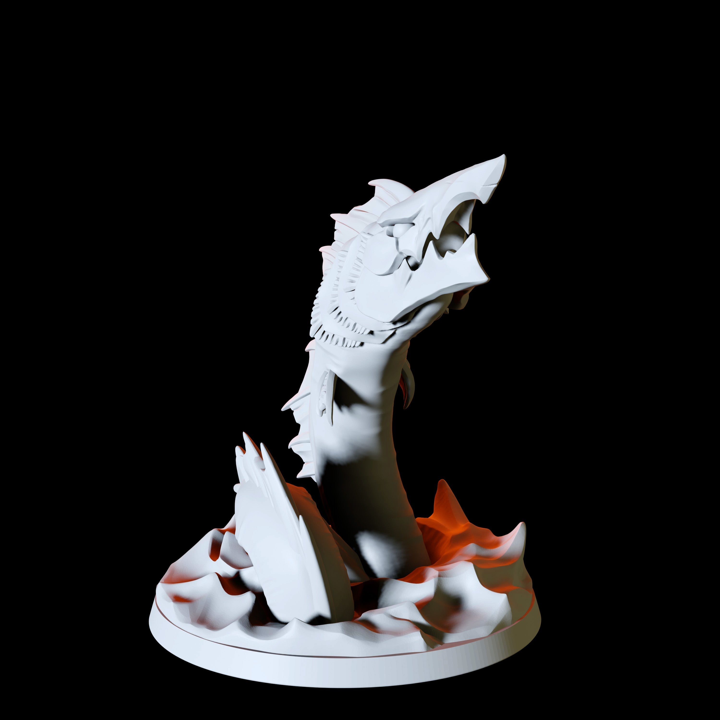 Giant Eel Miniature for Dungeons and Dragons - Myth Forged