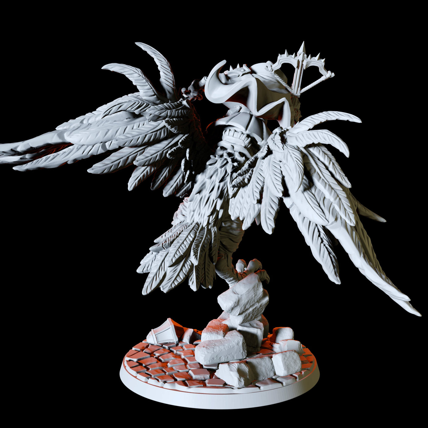 Giant Raven Miniature for Dungeons and Dragons, Pathfinder or other TTRPGs