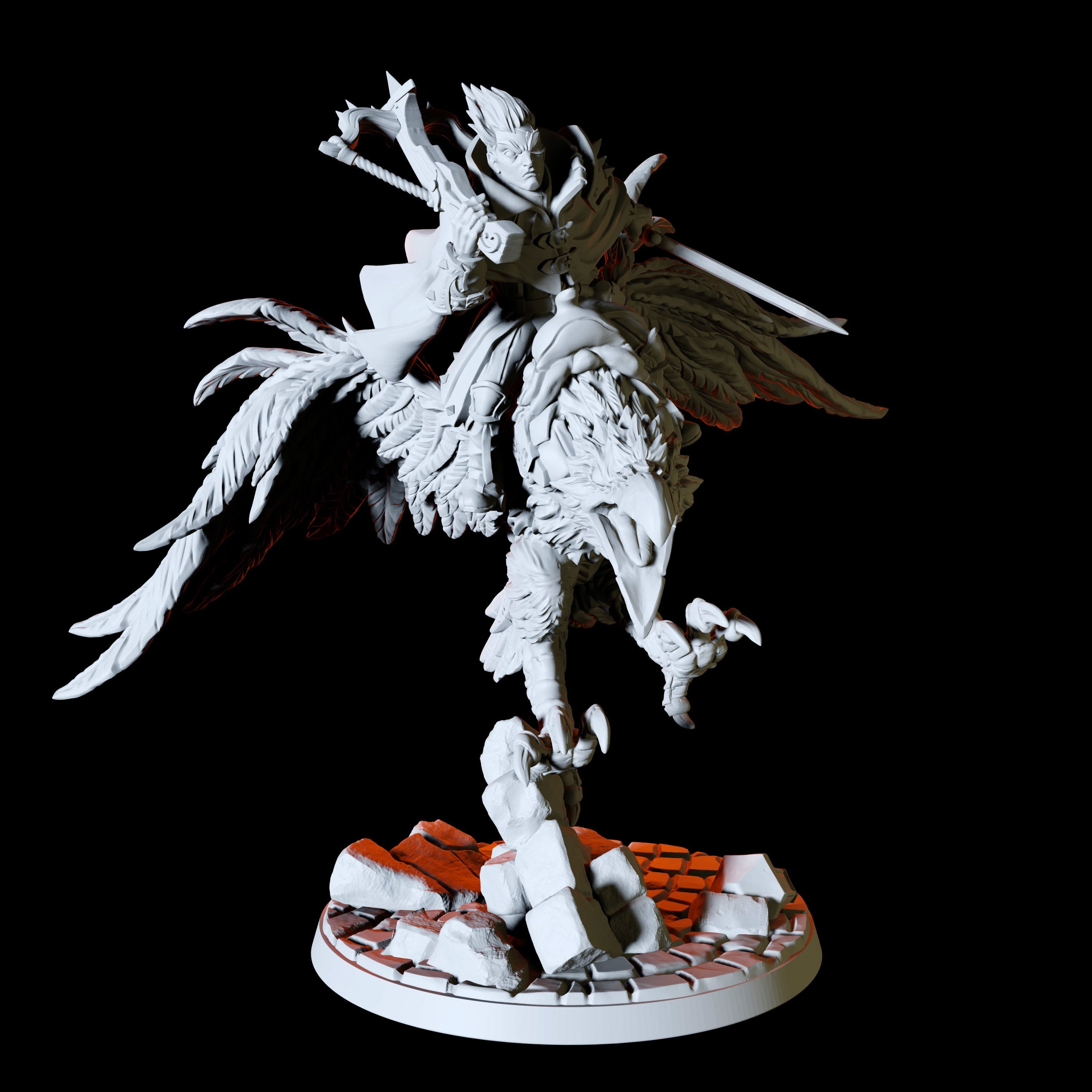 Giant Raven Miniature for Dungeons and Dragons - Myth Forged