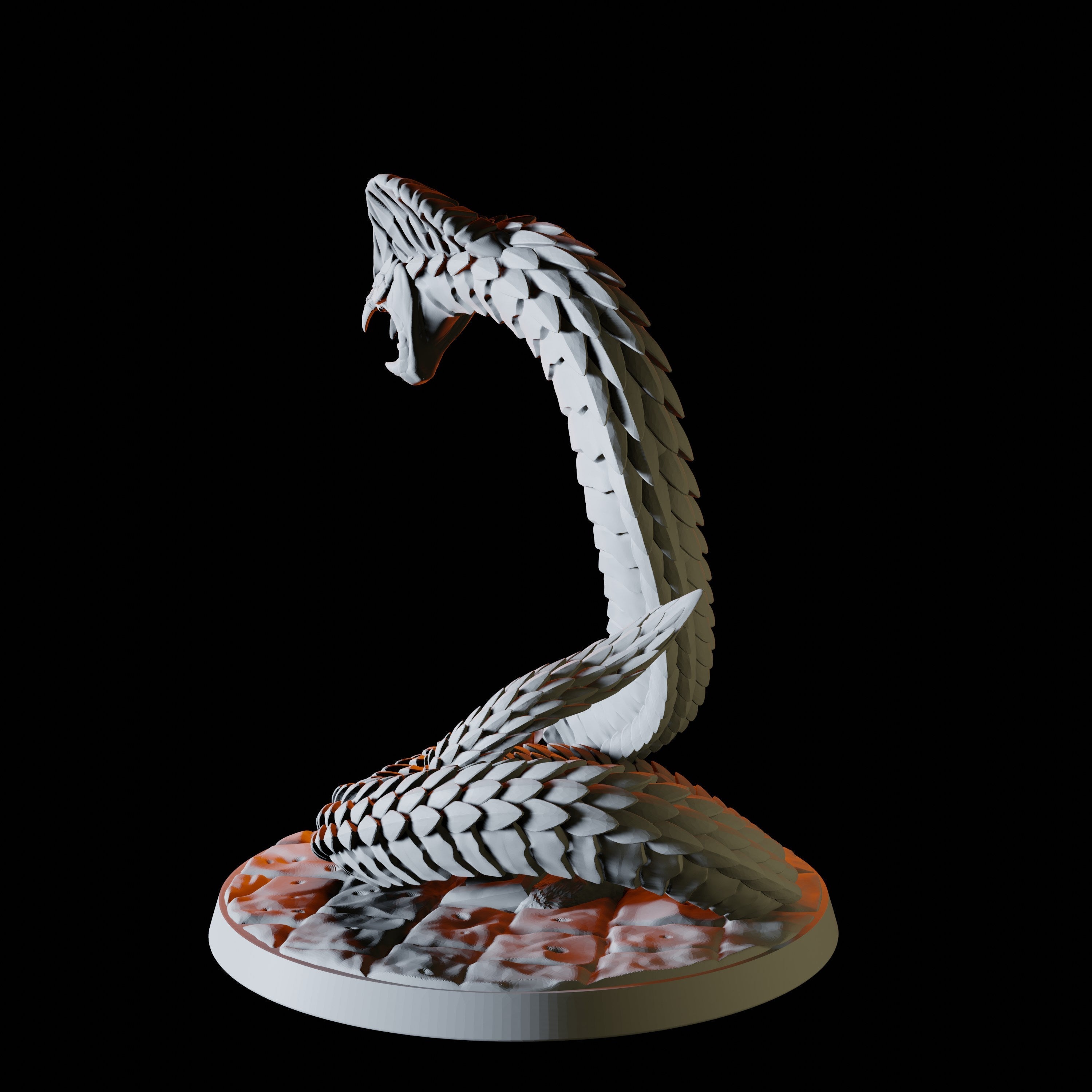 Giant Snake Miniature for Dungeons and Dragons - Myth Forged