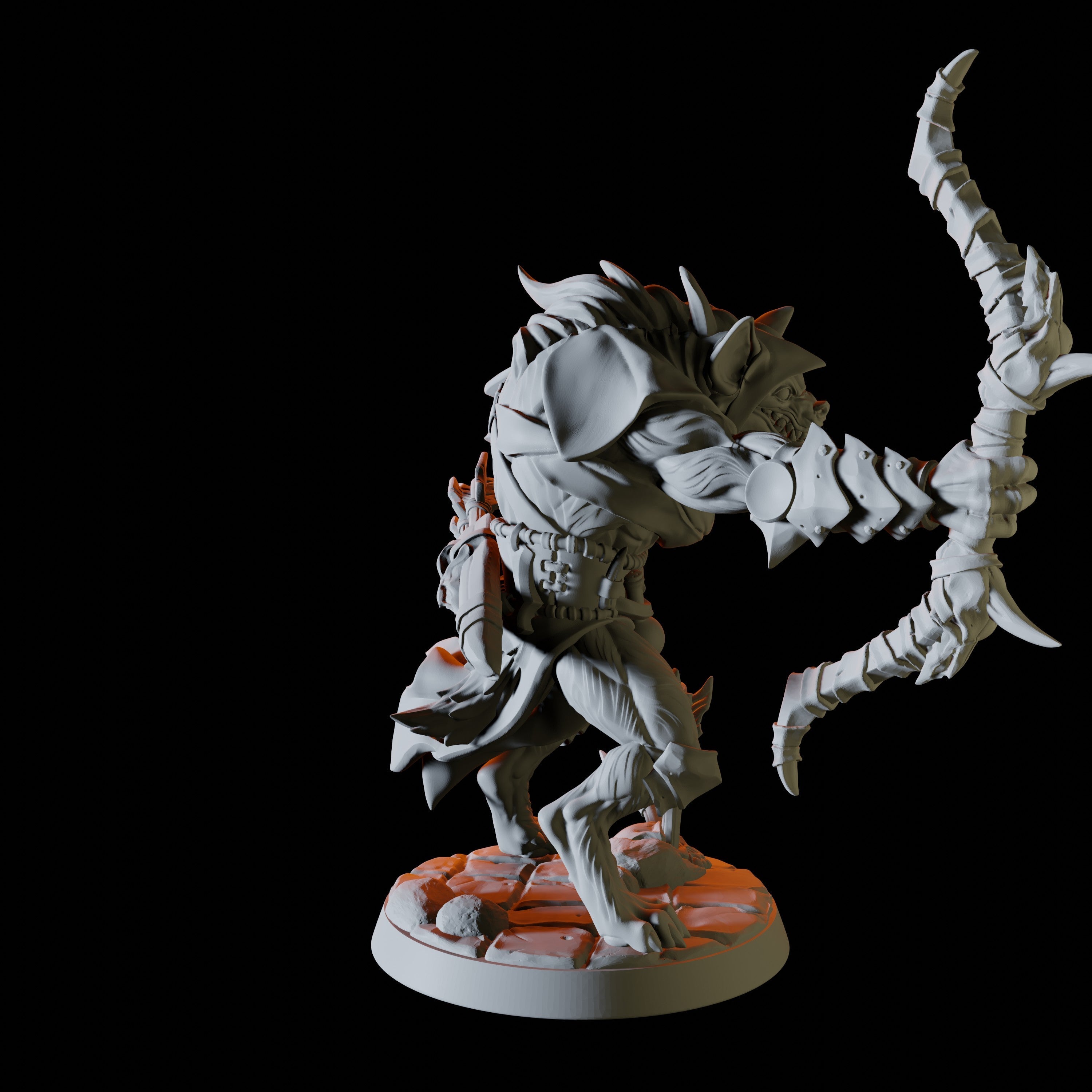 Gnoll Miniature for Dungeons and Dragons - Myth Forged