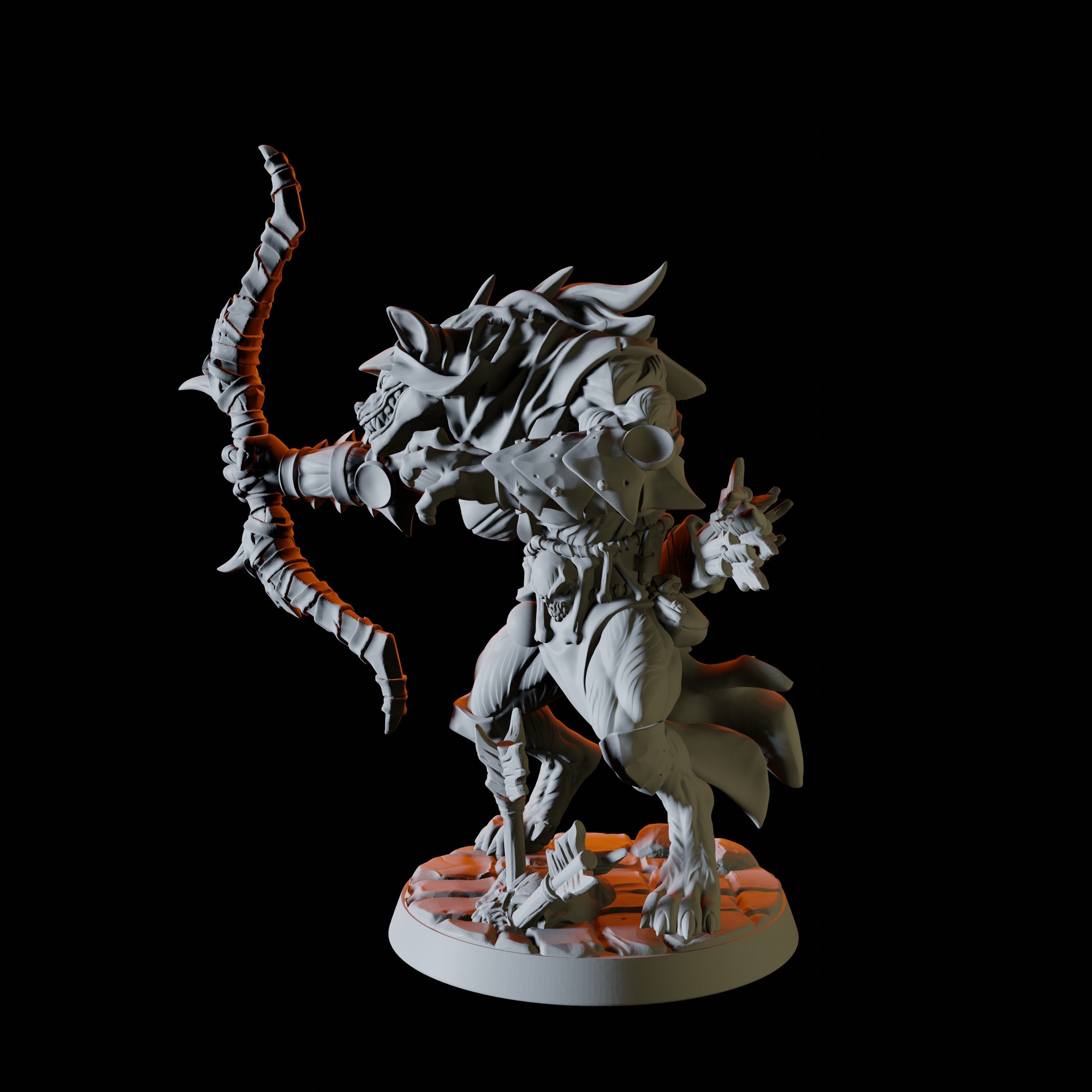 Gnoll Miniature for Dungeons and Dragons - Myth Forged