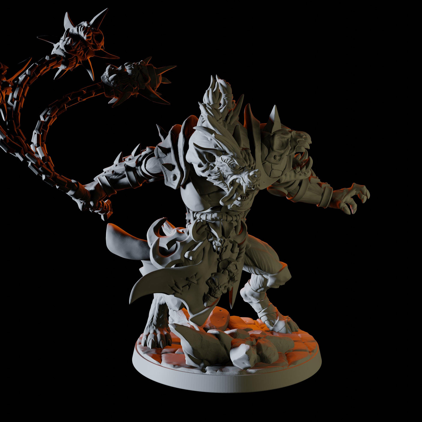 Gnoll Warrior Miniature for Dungeons and Dragons, Pathfinder or other TTRPGs