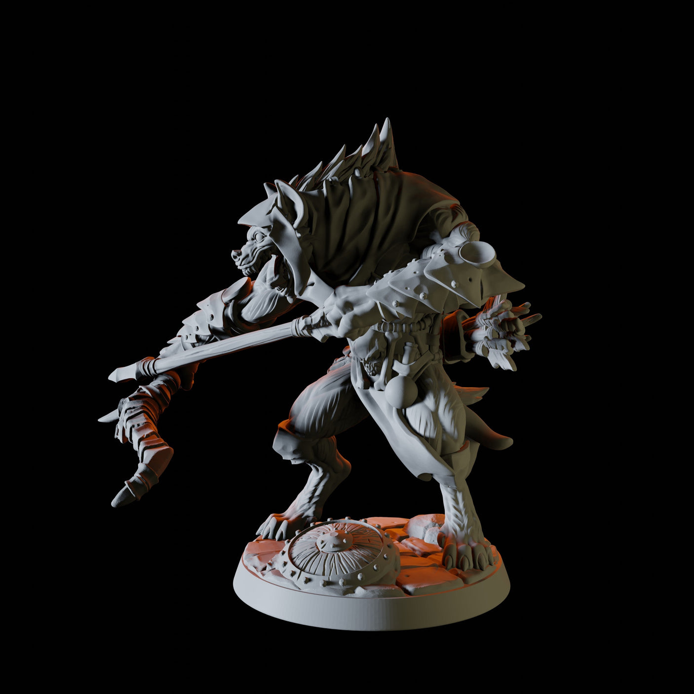 Gnoll with bow and arrow Miniature for Dungeons and Dragons, Pathfinder or other TTRPGs