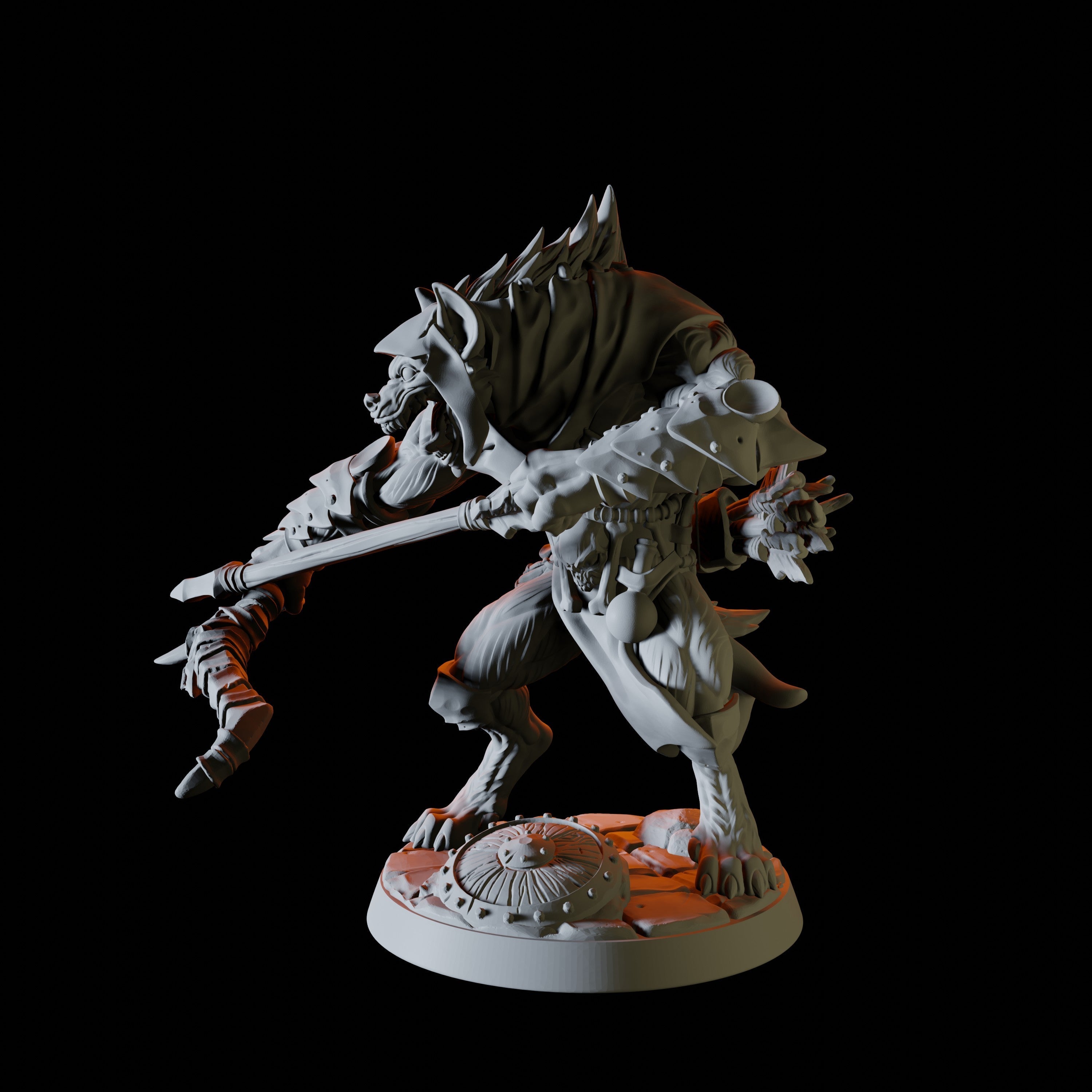 Gnoll Miniature for Dungeons and Dragons - Myth Forged