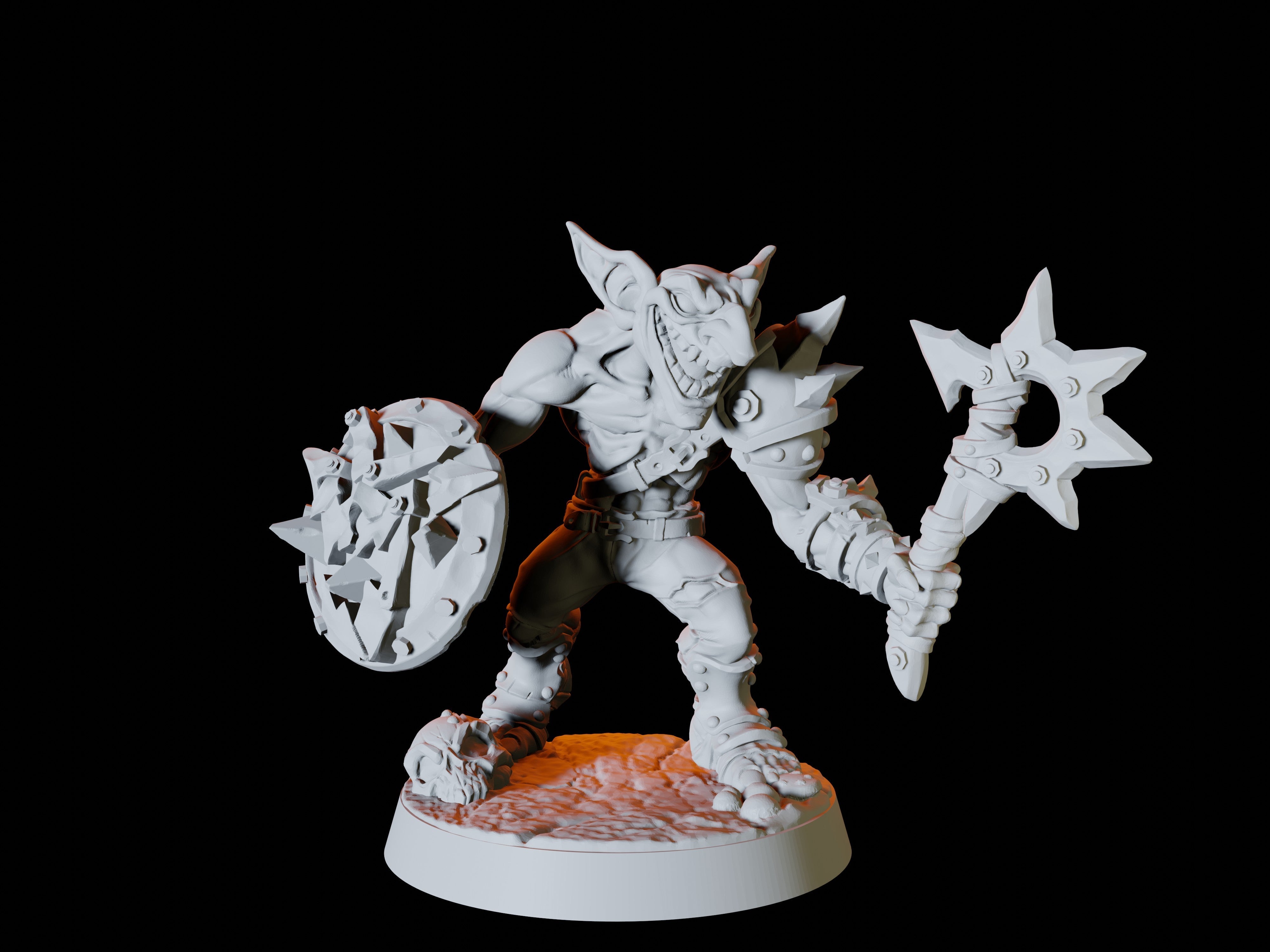 Goblin Army - Six Soldiers Miniature for Dungeons and Dragons, Pathfinder or other TTRPGs