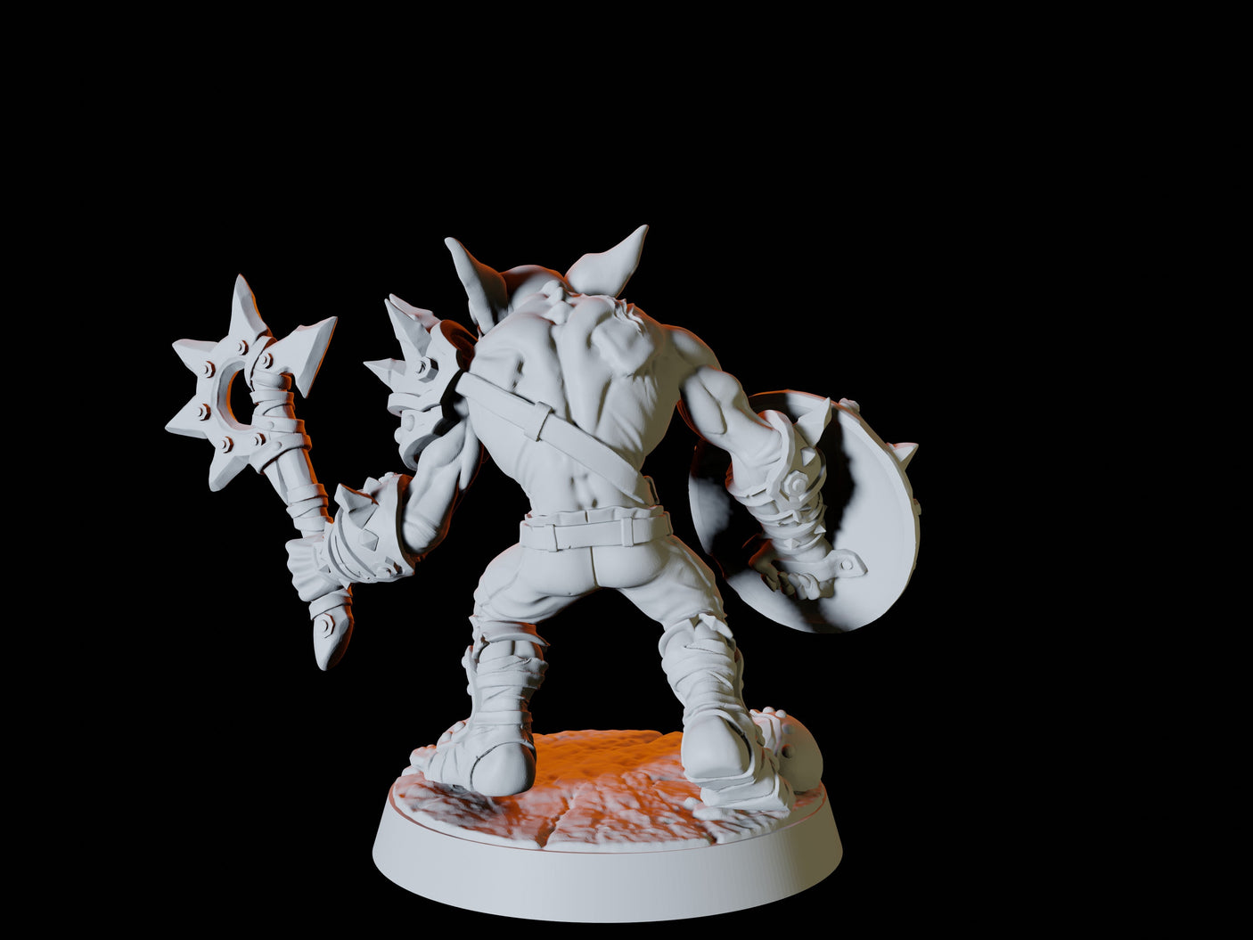 Goblin Army - Six Soldiers Miniature for Dungeons and Dragons, Pathfinder or other TTRPGs