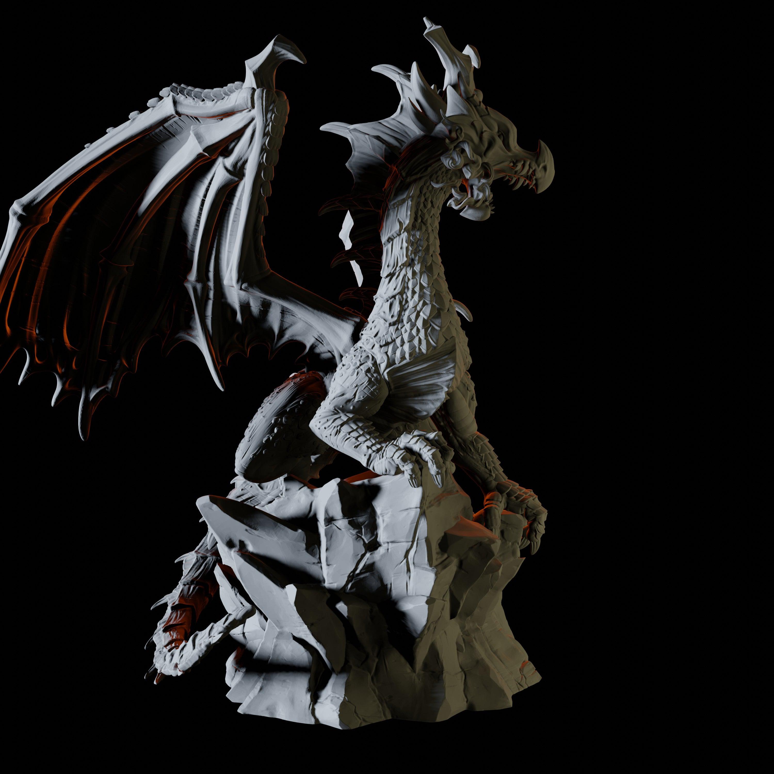 Green Dragon Miniature for Dungeons and Dragons - Myth Forged